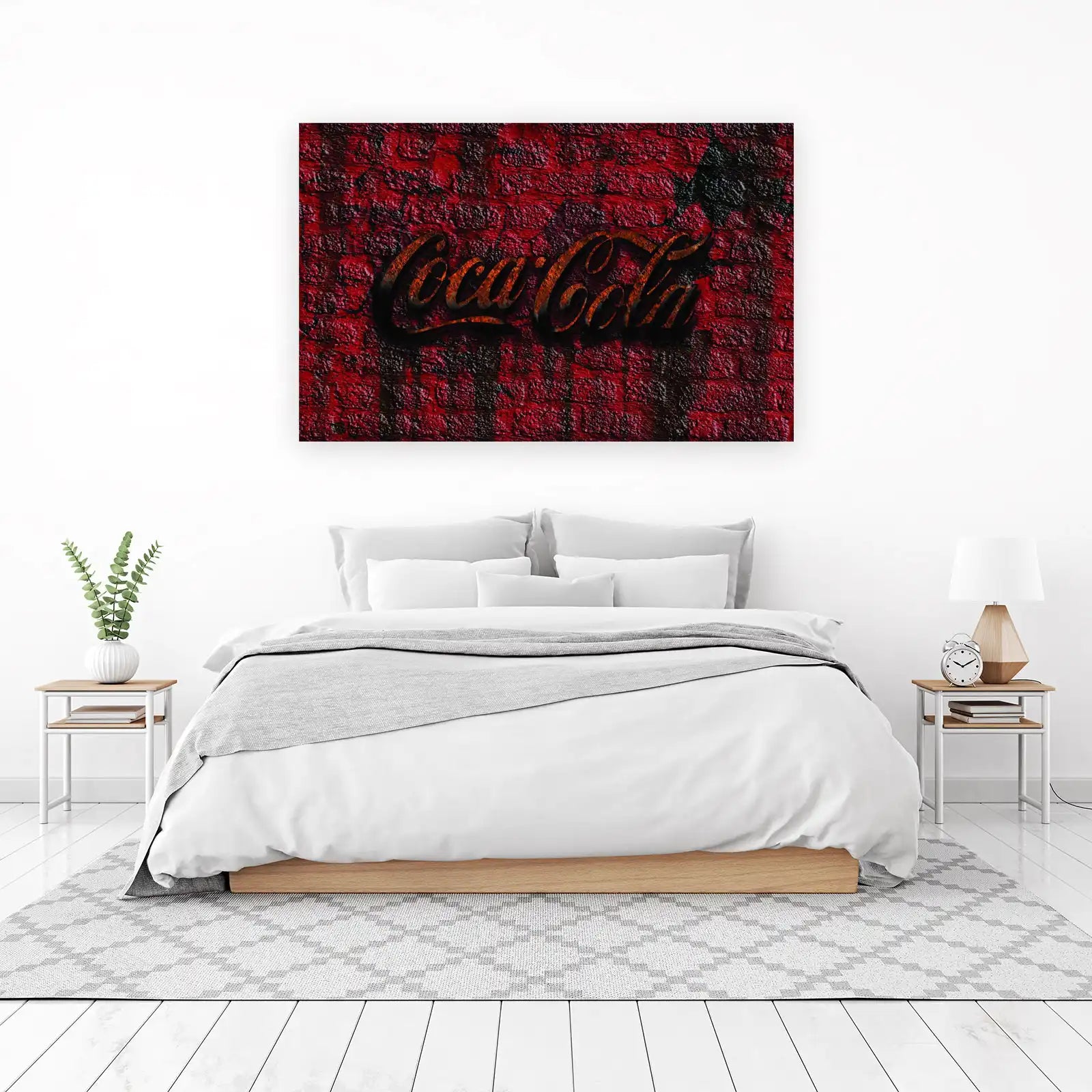 Coca-Cola Red Brick Grunge Wall Art