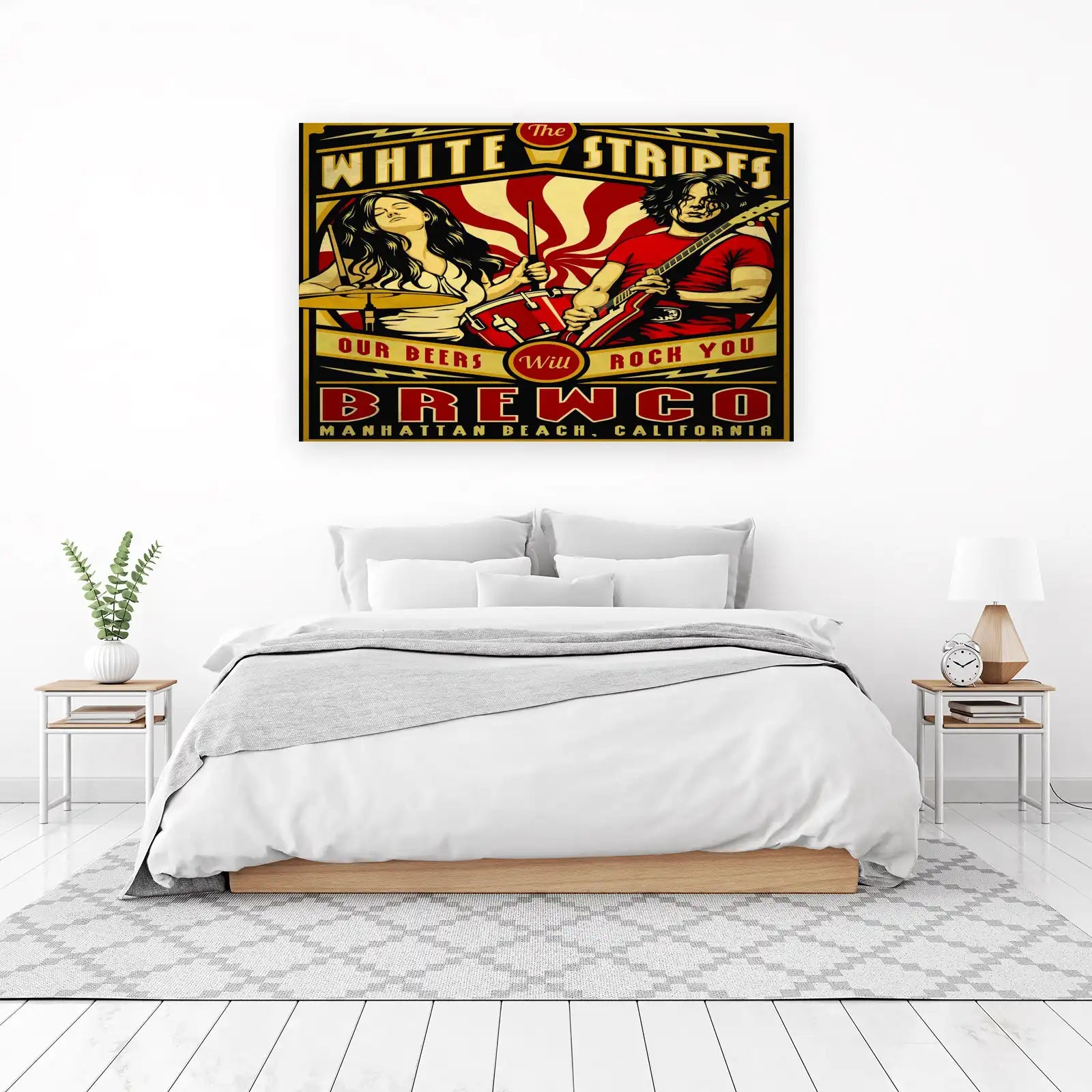 The White Stripes Retro Music Wall Art
