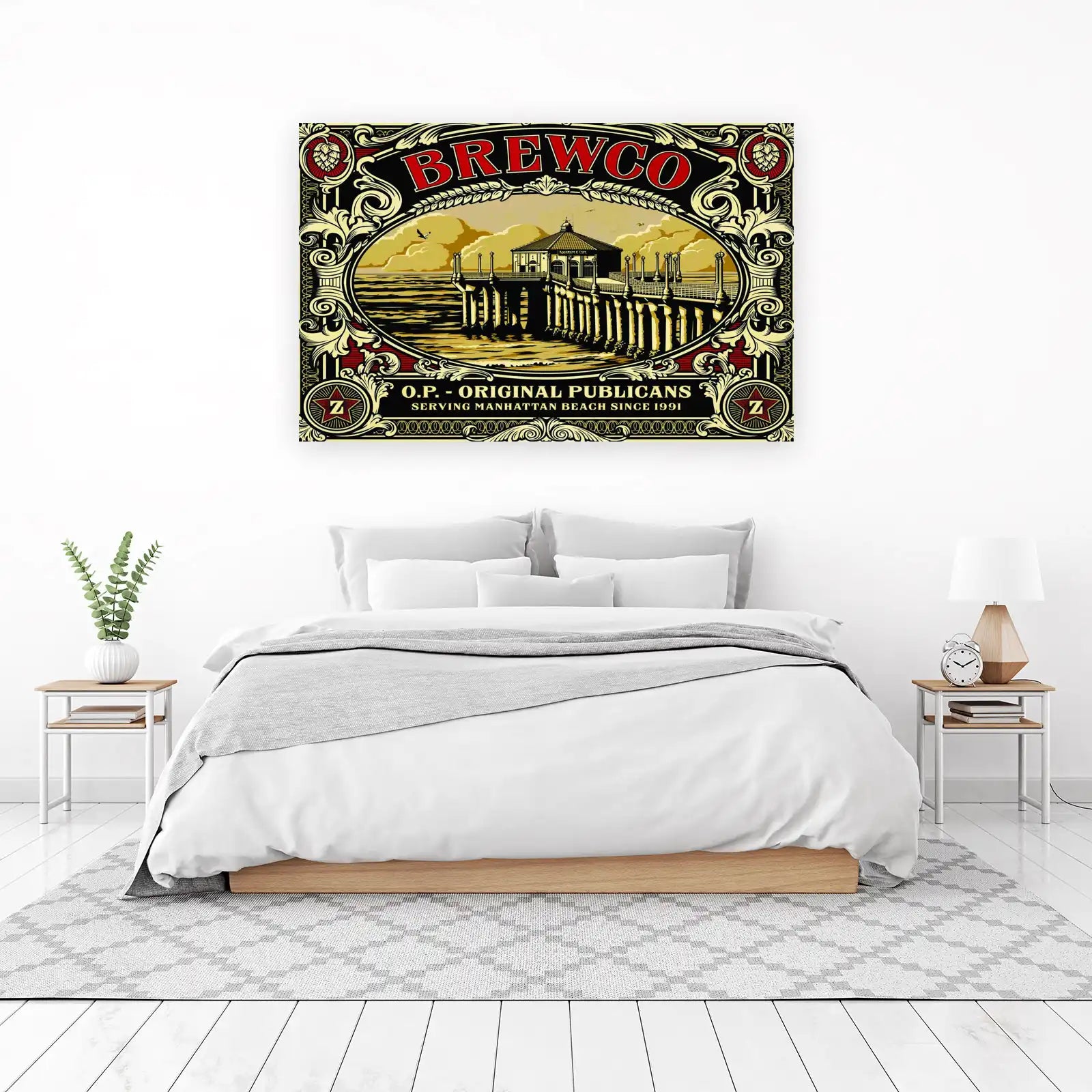 Vintage Pier & Waves Brewco Wall Art