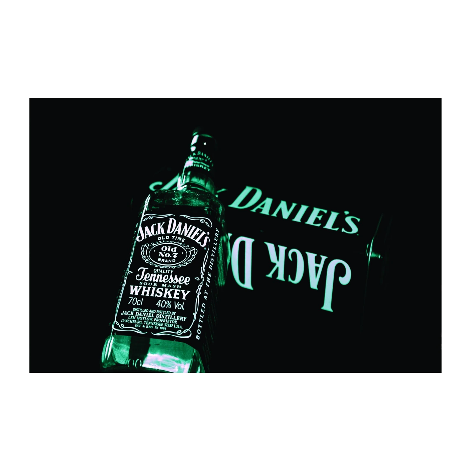 Jack Daniel's Whiskey Bottle Wall Art