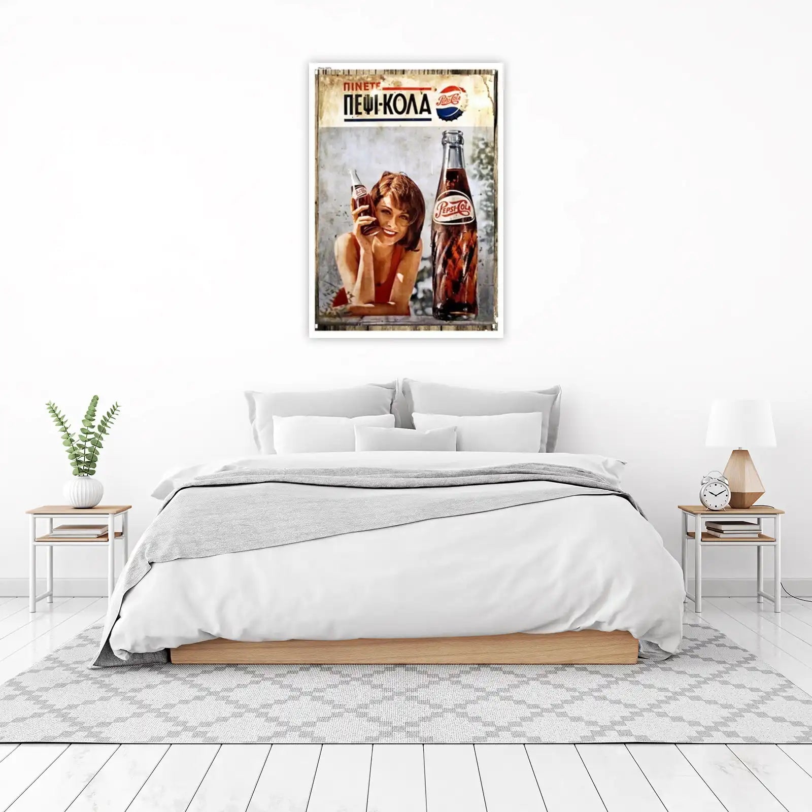 Vintage Pepsi Cola Ad Woman Wall Art