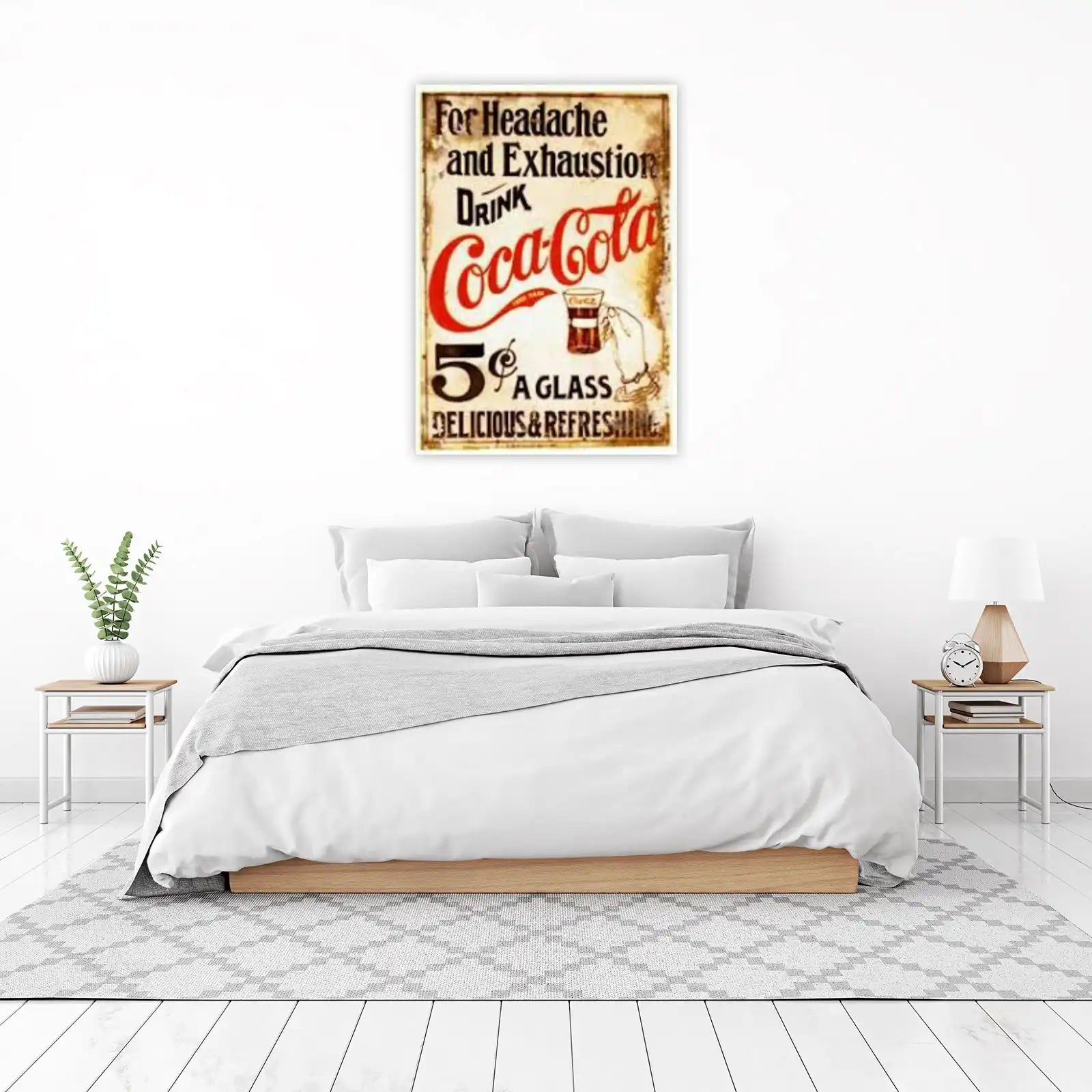 Vintage Coca-Cola 5 Cents Wall Art