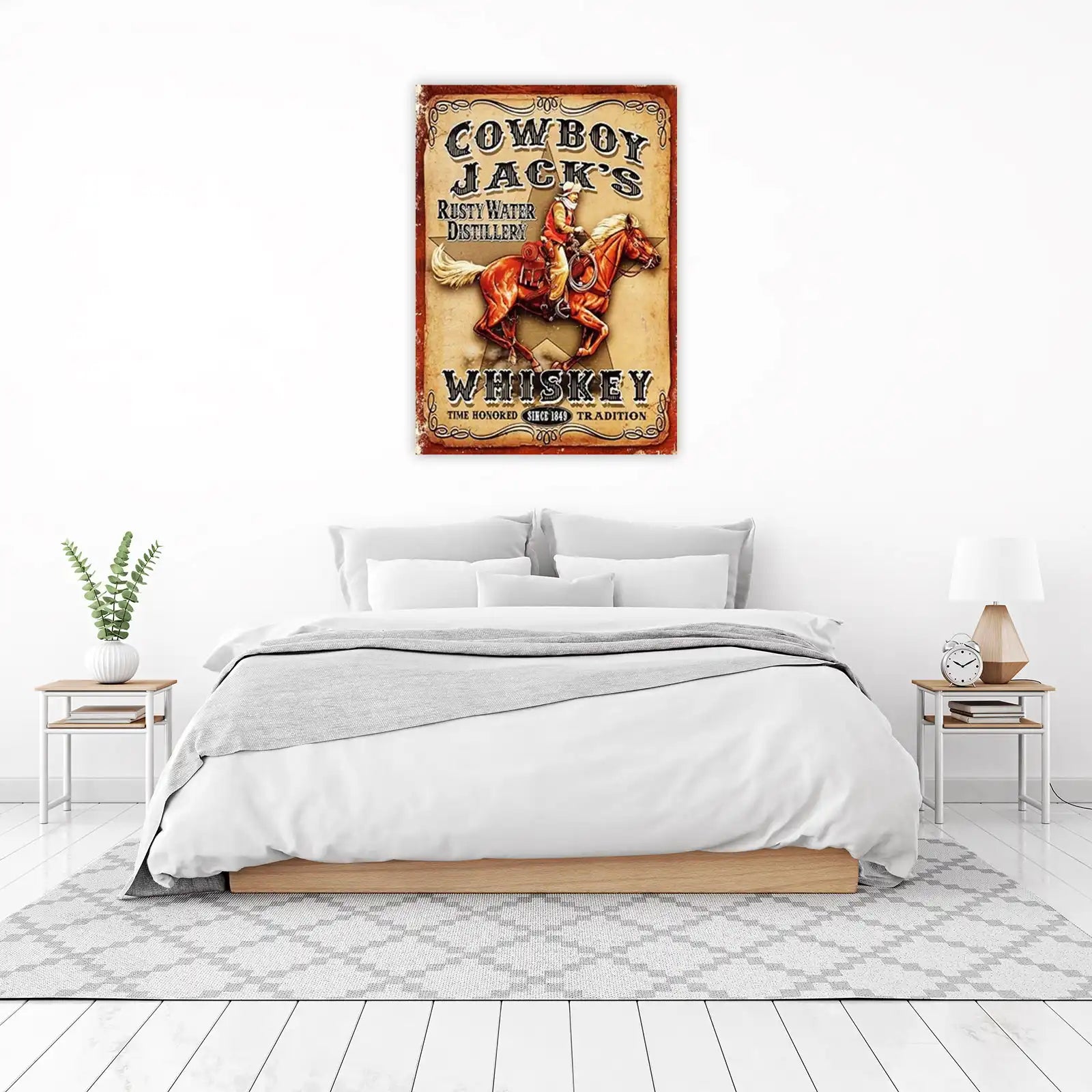 Cowboy Jack's Whiskey Vintage Wall Art