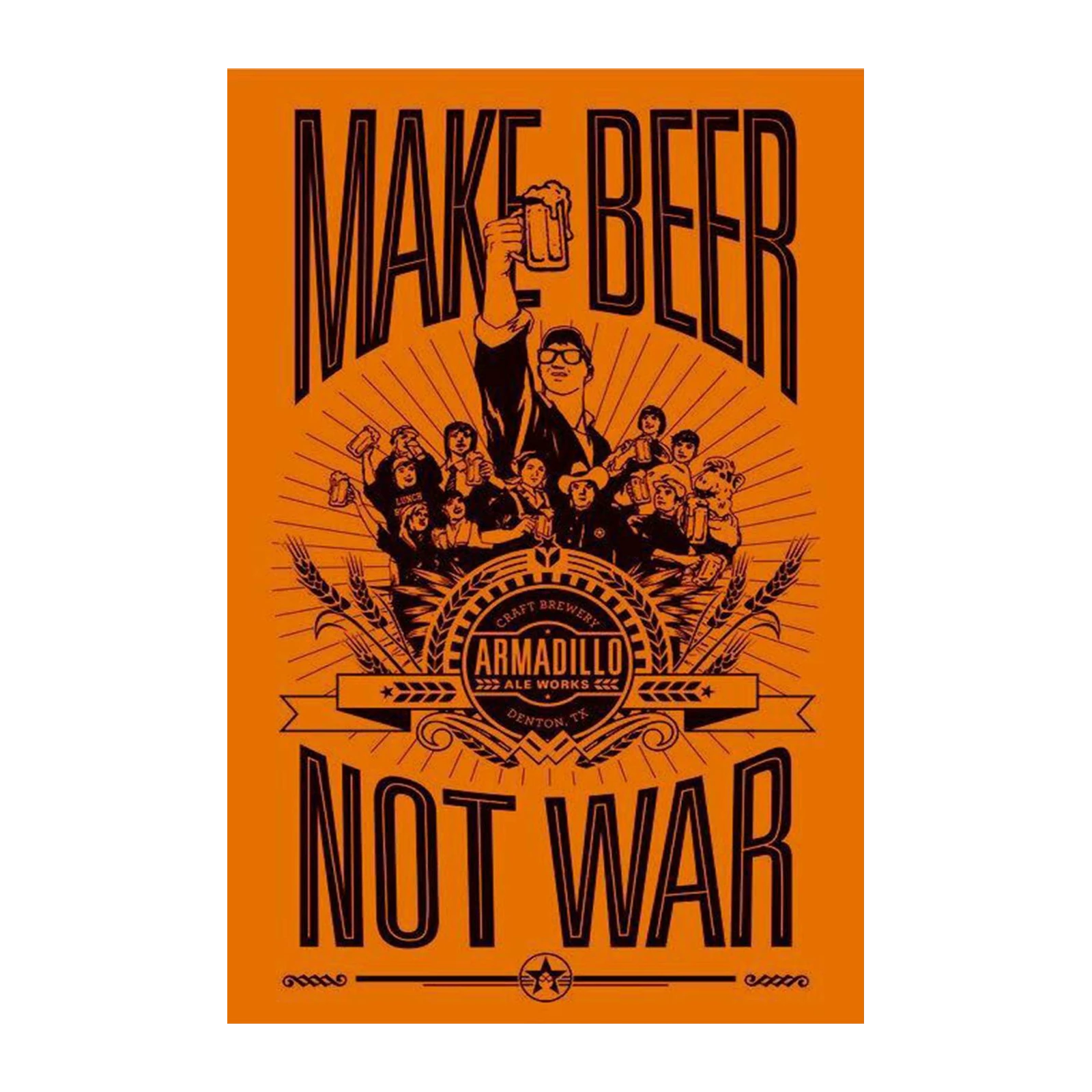 Make Beer Not War Vintage Brewery Wall Art