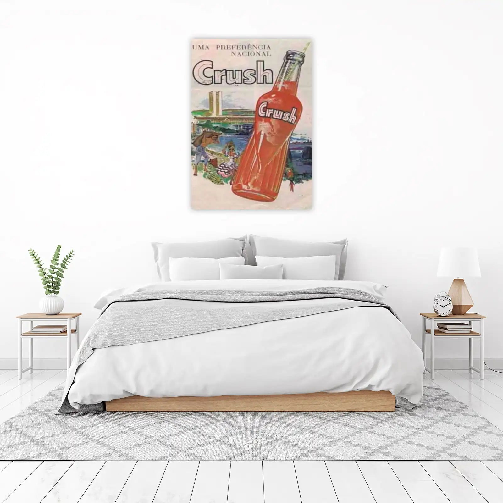 Vintage Crush Soda Bottle Retro Advertisement Wall Art