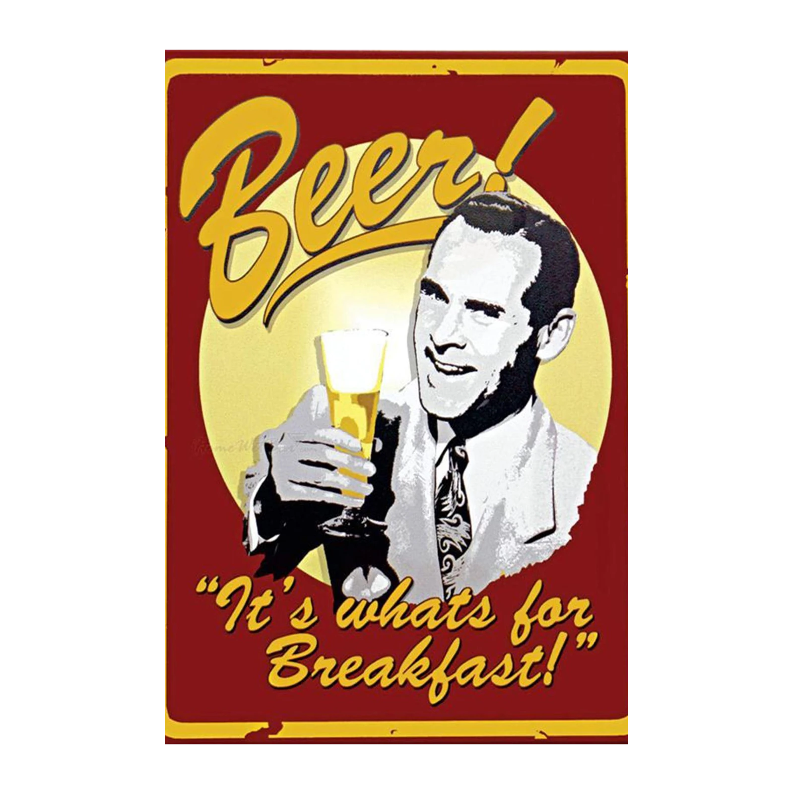 Retro Beer Lover Toast Wall Art
