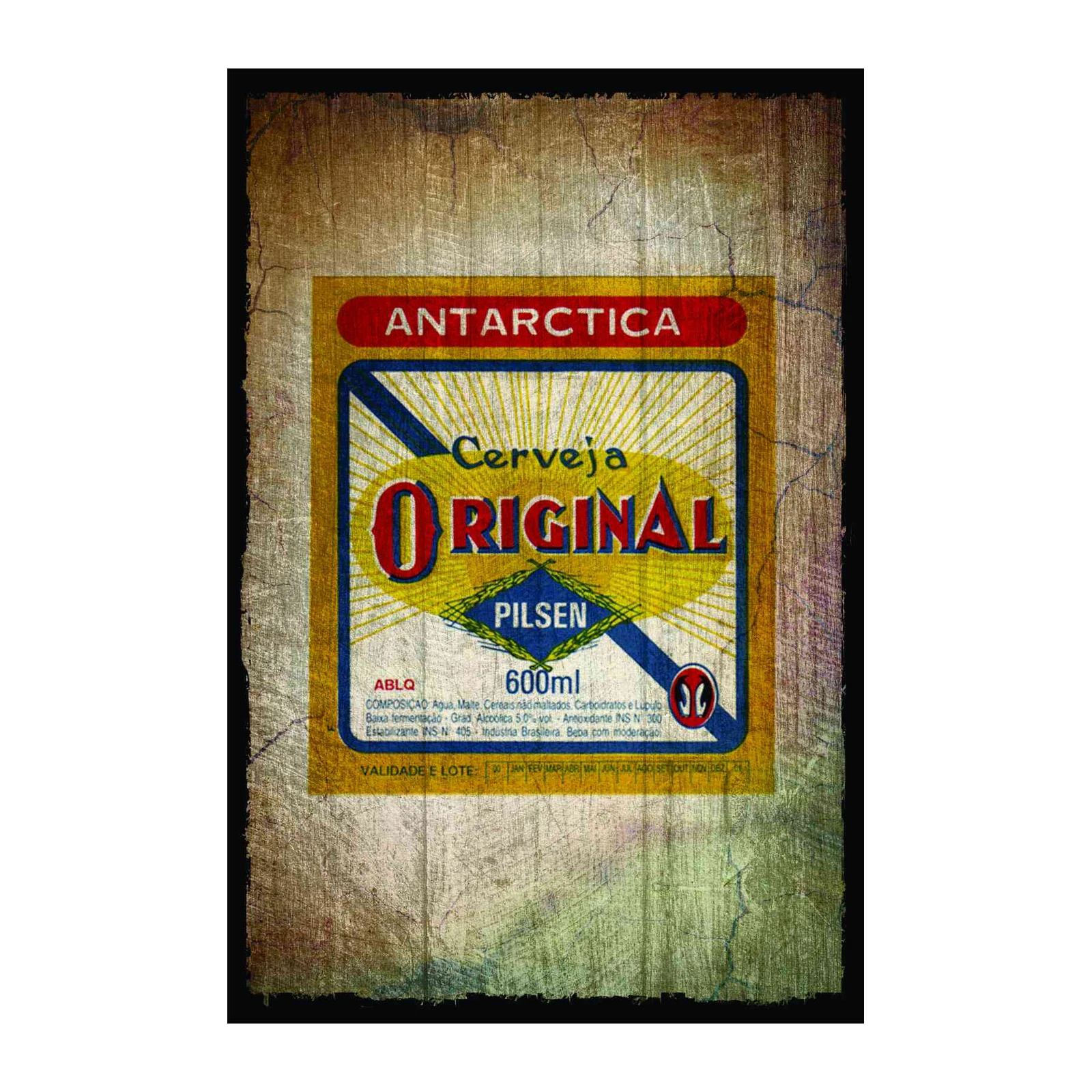 Vintage Antarctica Original Pilsen Beer Wall Art