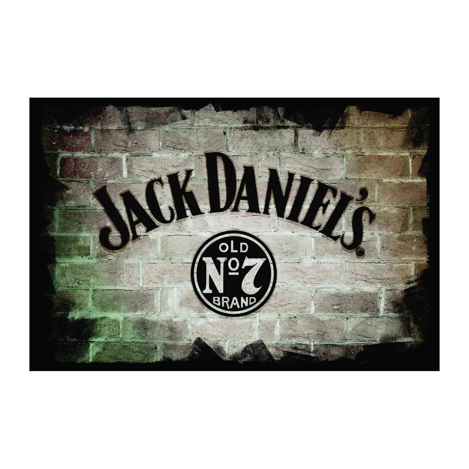 Iconic Jack Daniel's Old No. 7 Brick Wall Wall Art