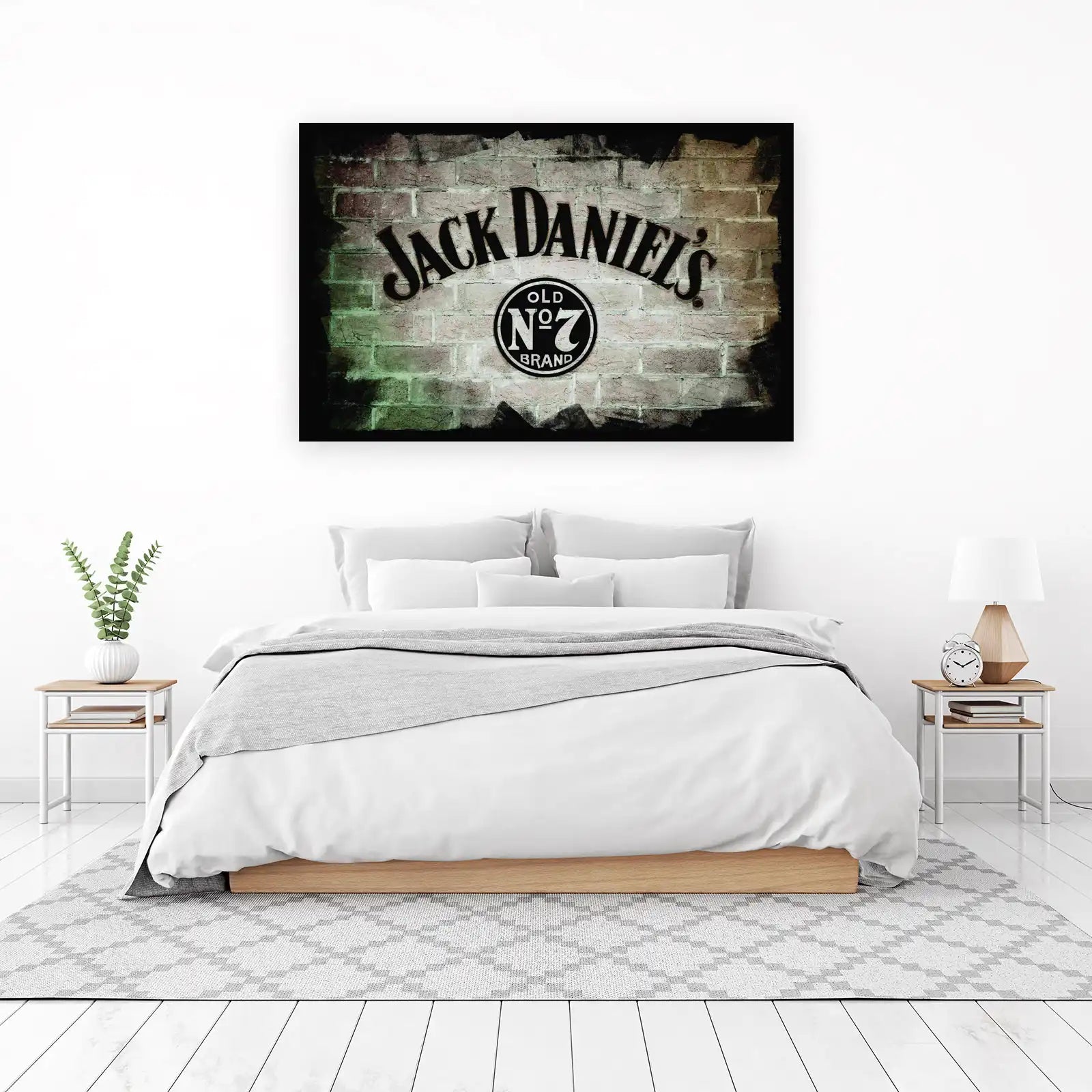 Iconic Jack Daniel's Old No. 7 Brick Wall Wall Art