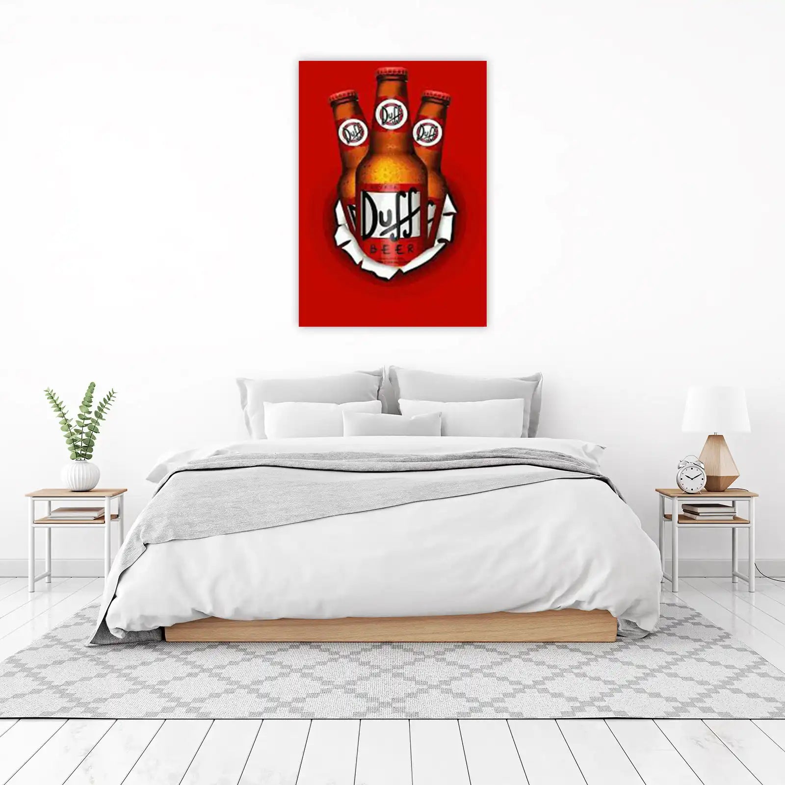 Duff Beer Retro Bottles Wall Art