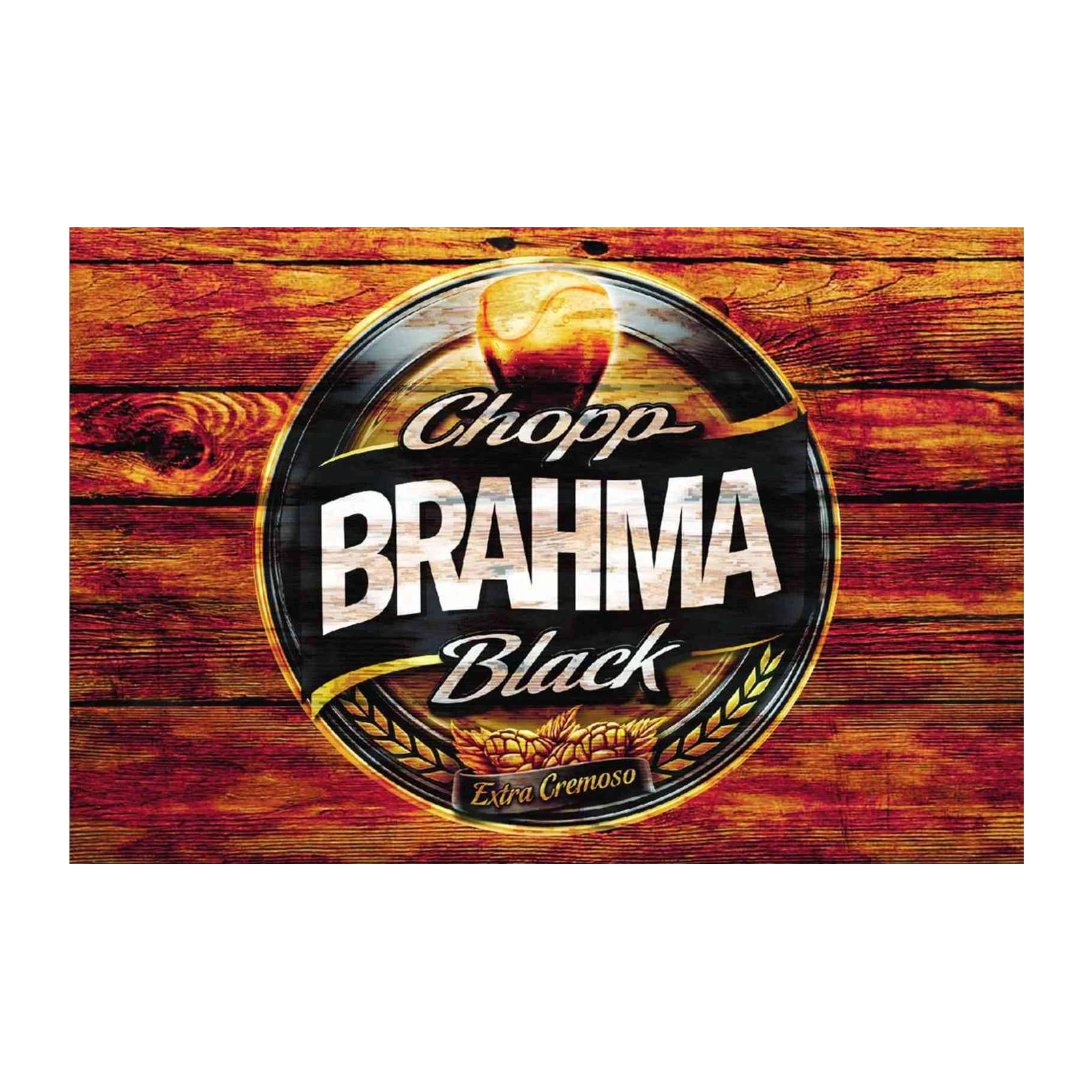 Brahma Black Chopp "Extra Cremoso" Wall Art