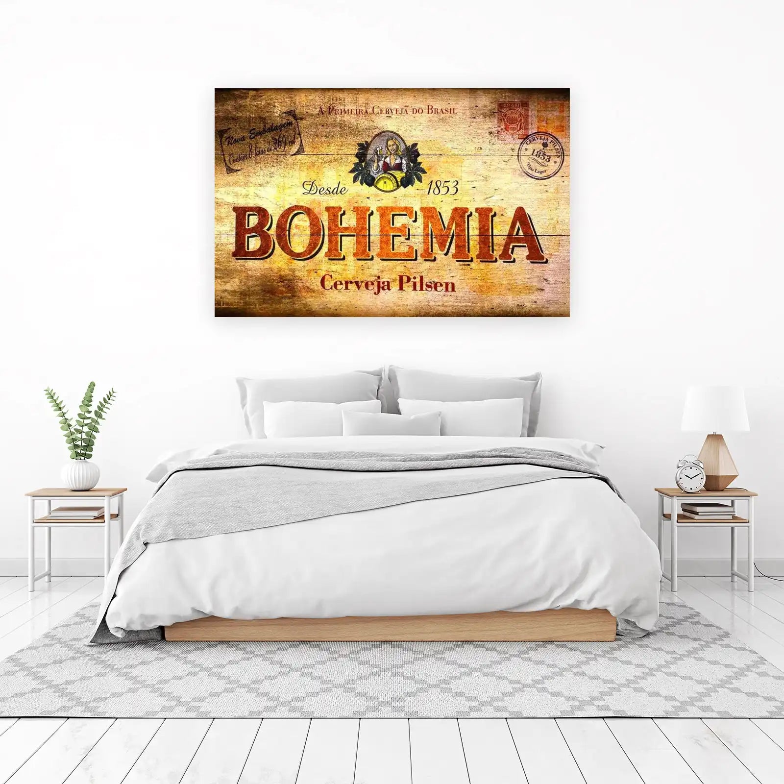 Vintage Bohemia Cerveza Pilsen Wall Art