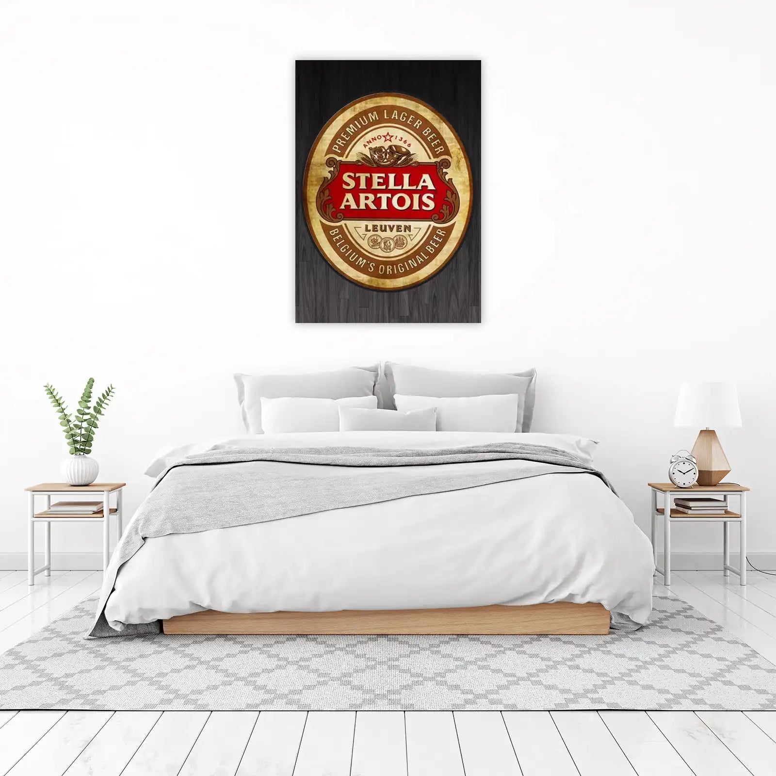 Vintage Stella Artois Leuven Premium Lager Beer Wall Art