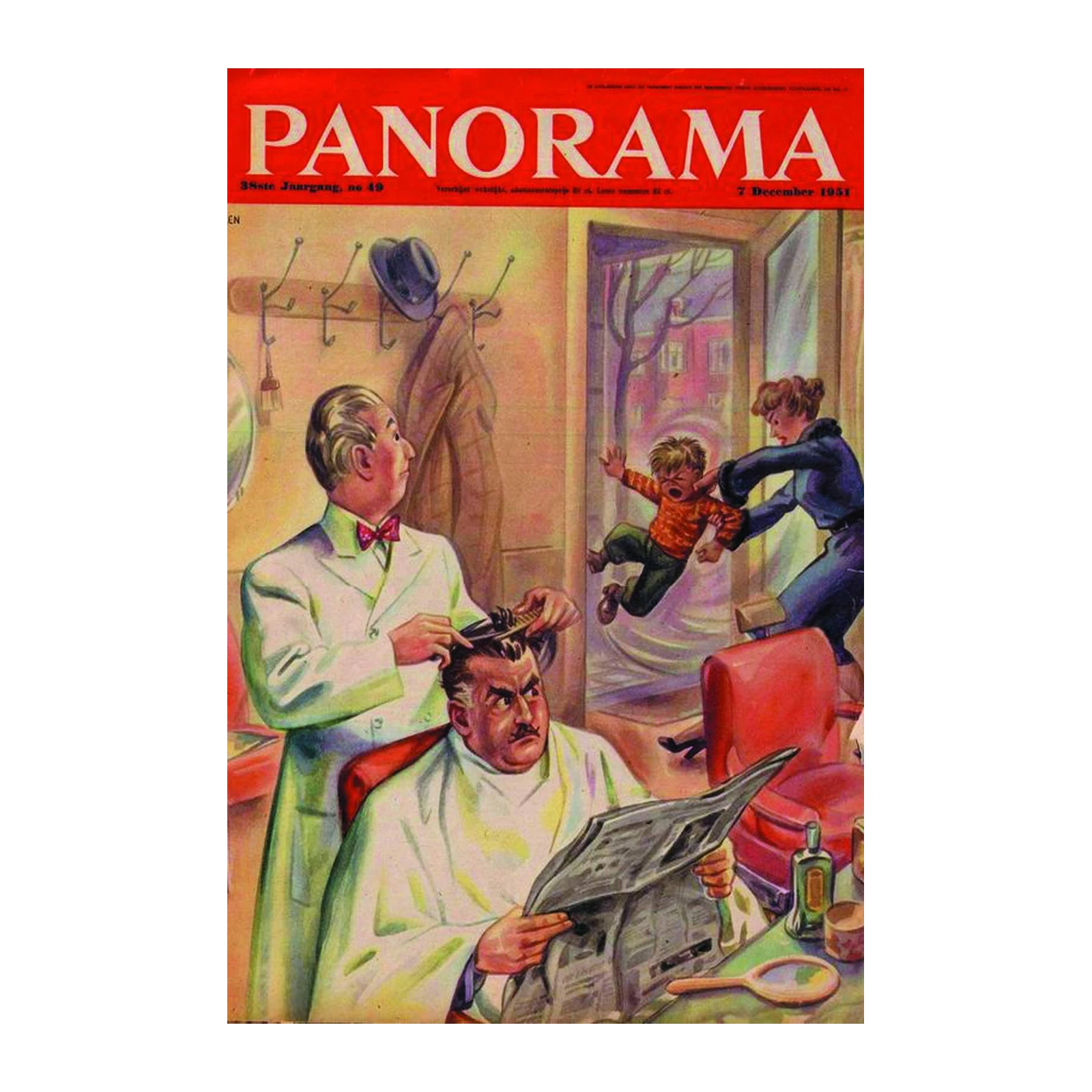 Retro Barber Shop Chaos Wall Art