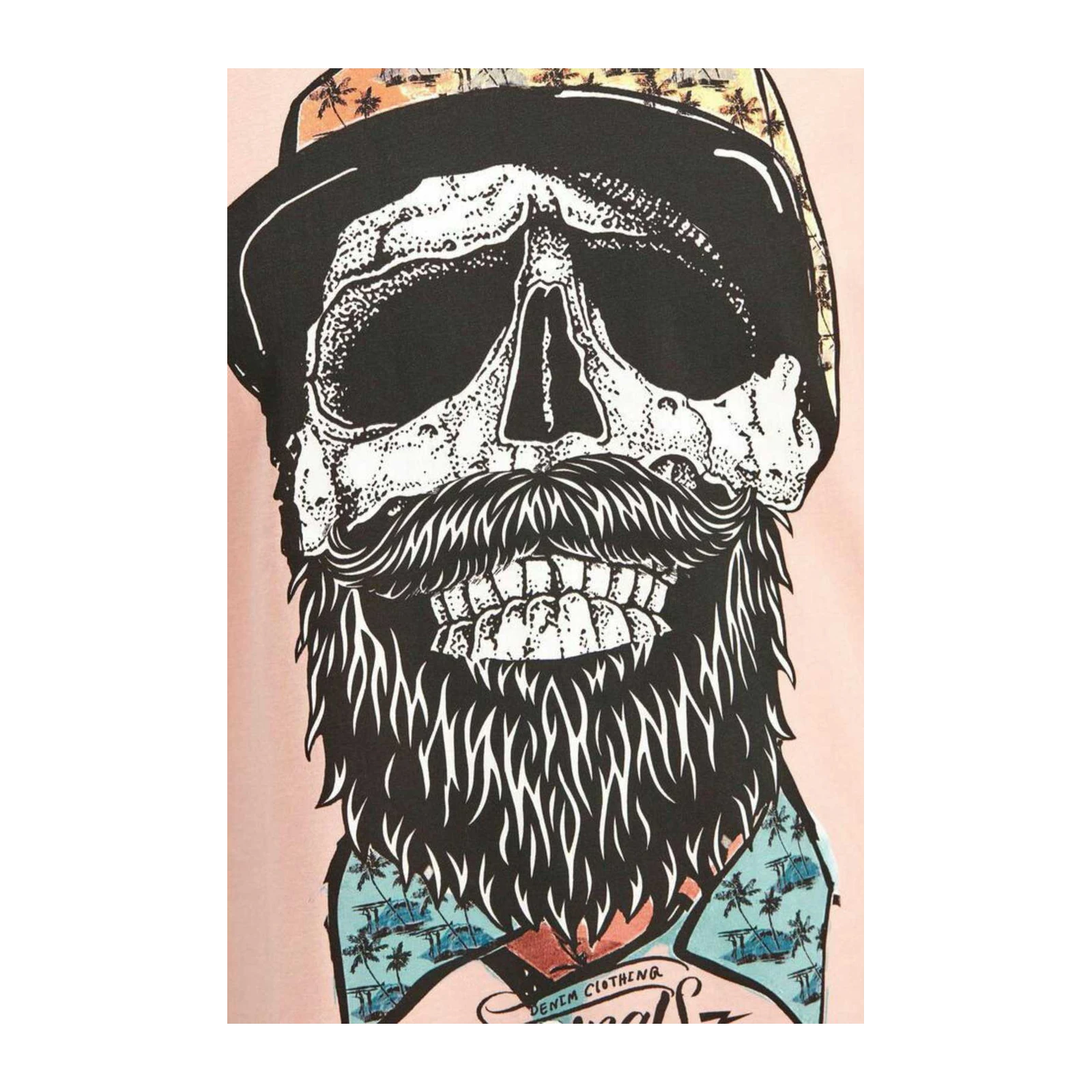 Bearded Skull Tropical Vibes Wall Art