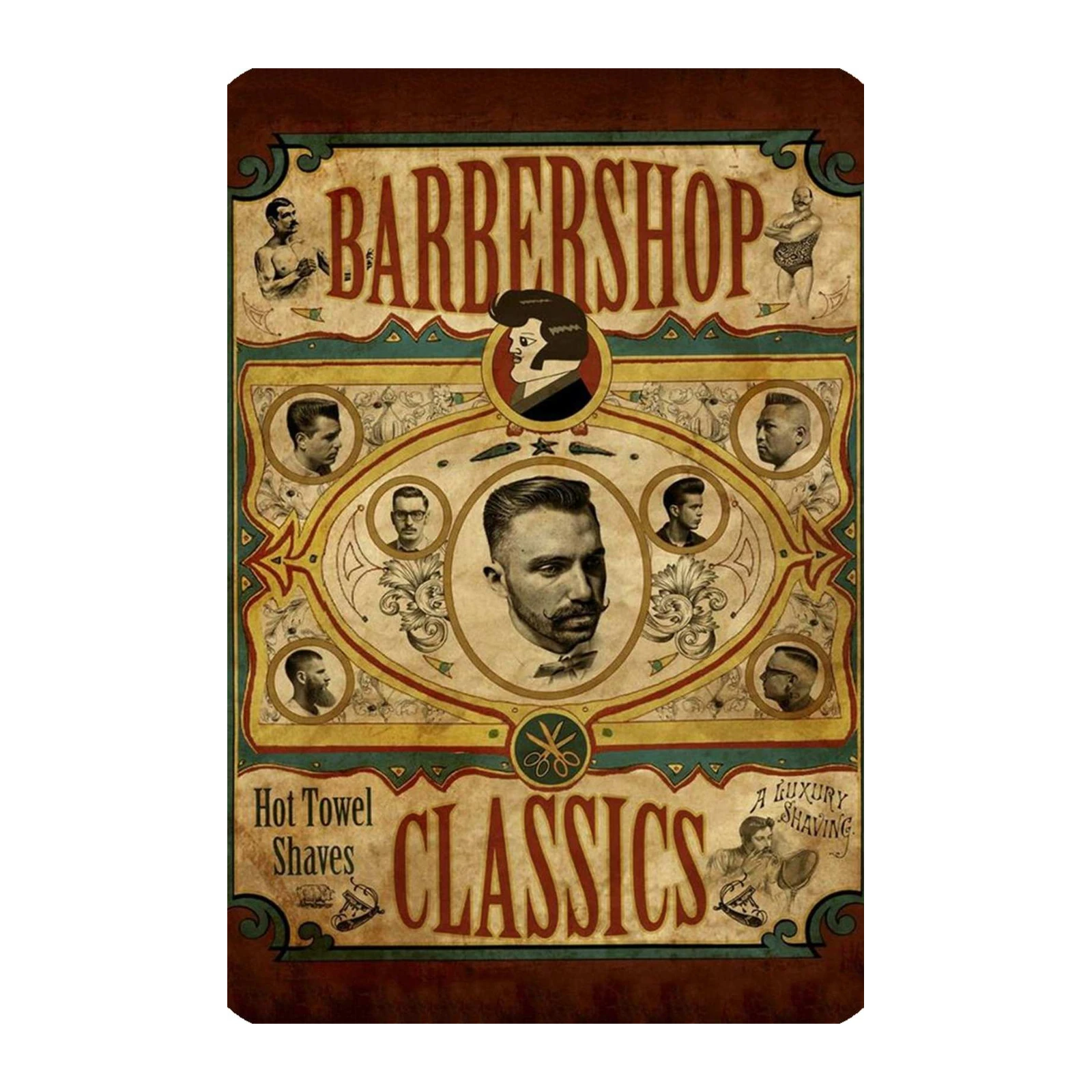 Vintage Barbershop Art Wall Art