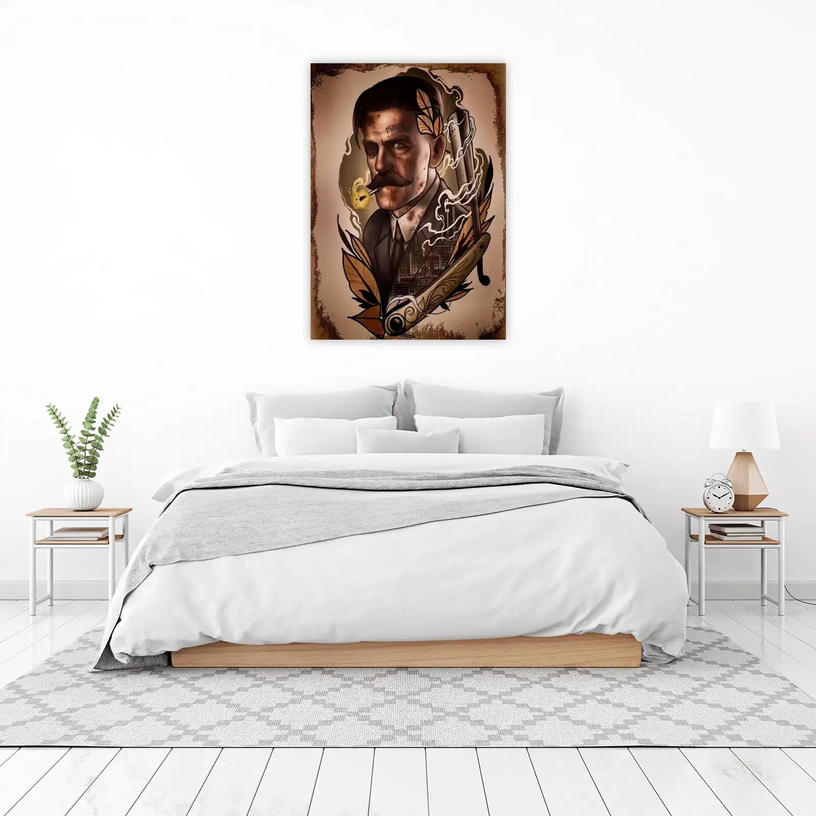 Bold Fighter Portrait Wall Art