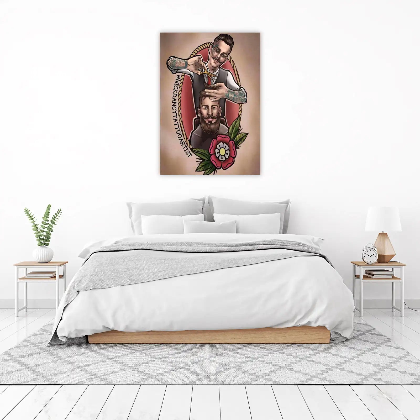 Vintage Barber & Beard Art Wall Art