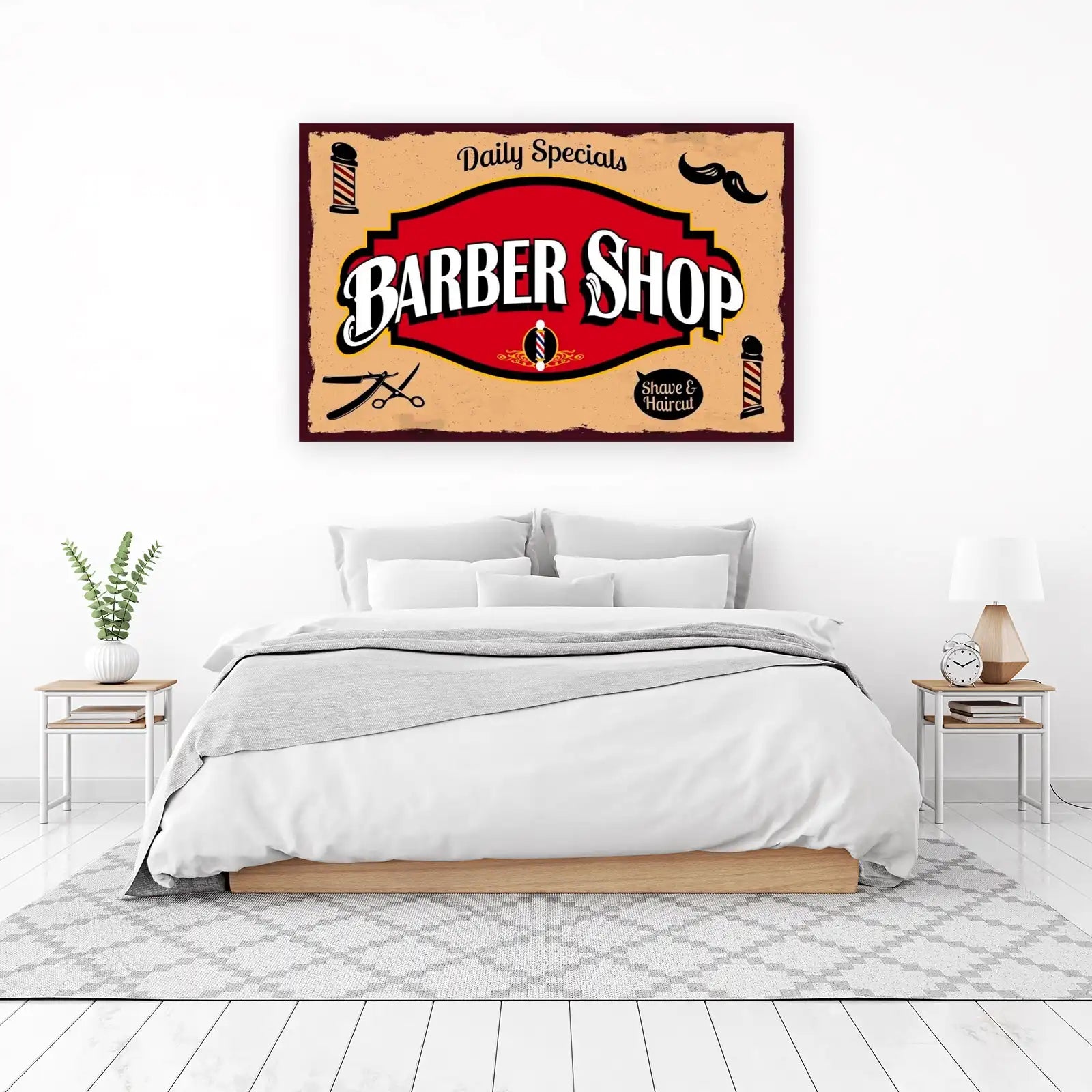 Retro Barber Shop Wall Art