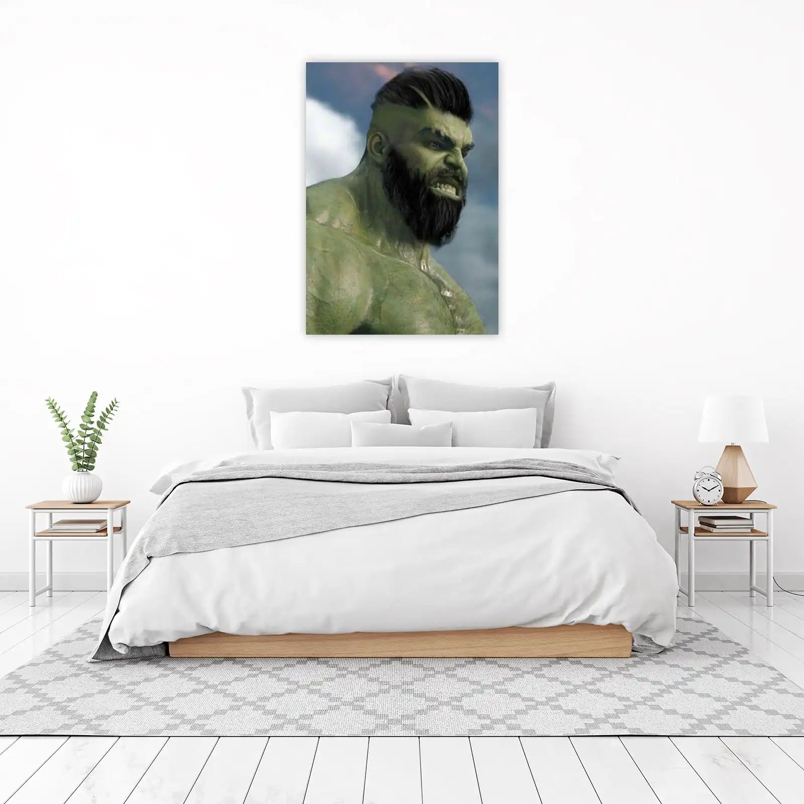 Bearded Hulk Epic Close-Up Wall Art