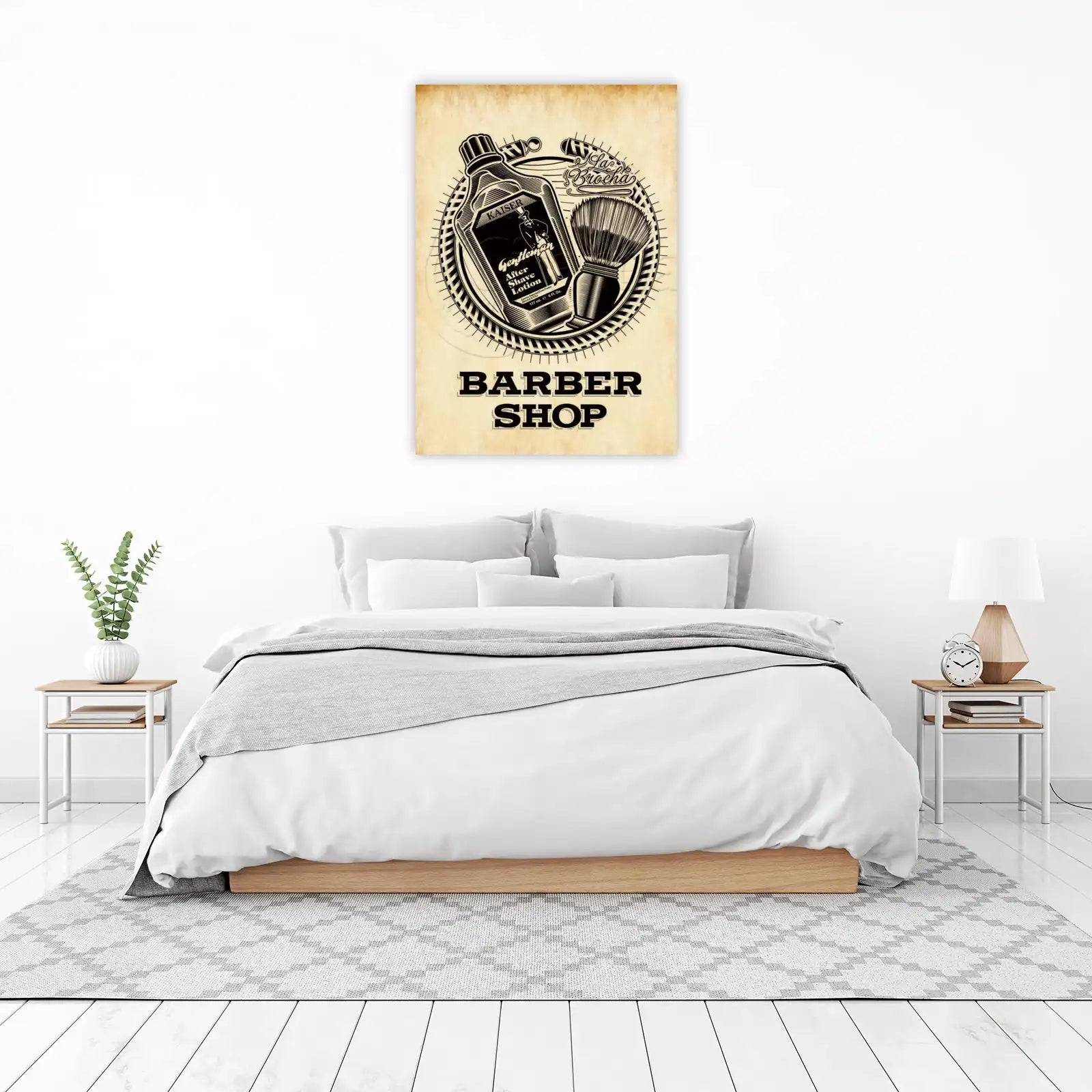 Vintage Gentleman Barber Shop Wall Art