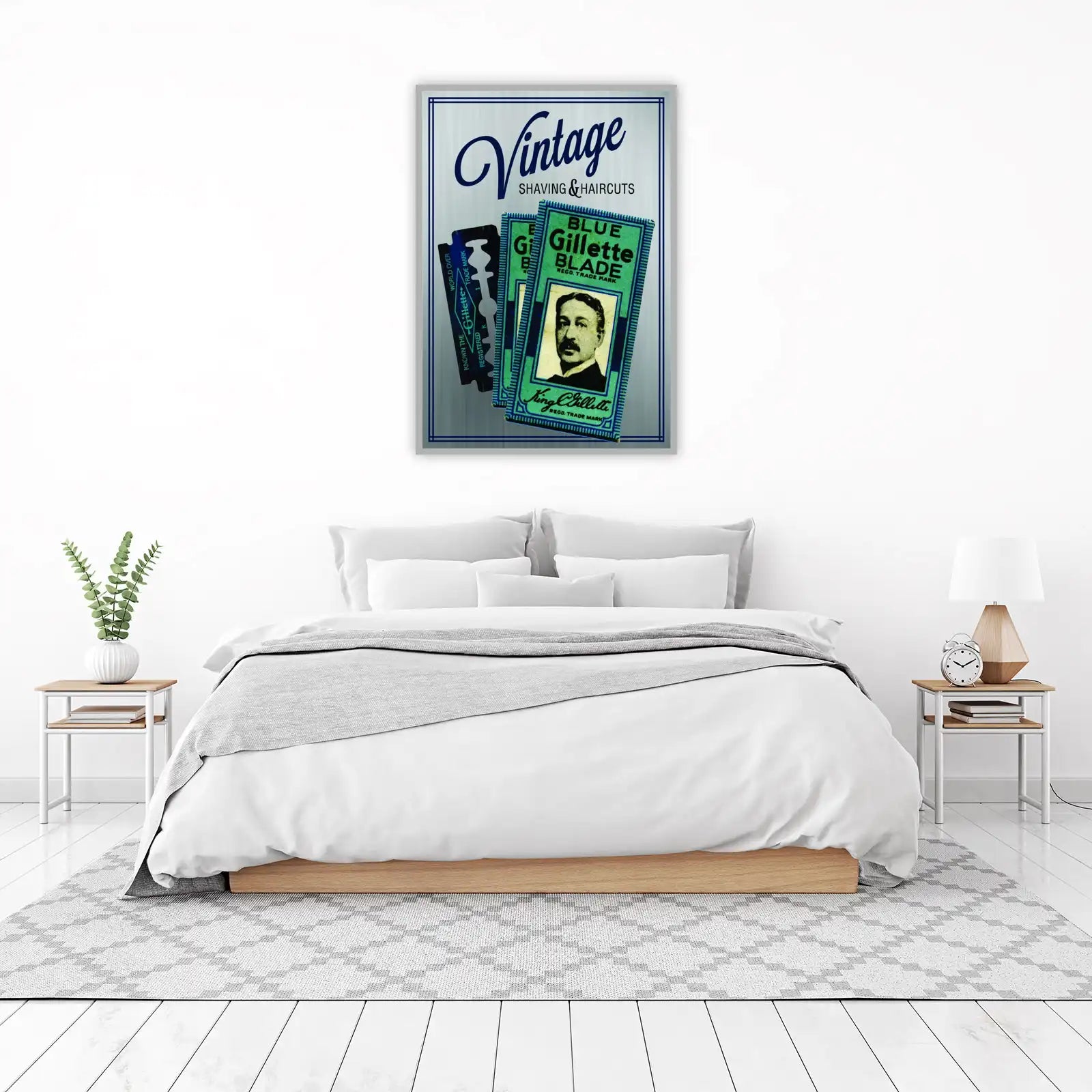 Vintage Gillette Shaving Art Wall Art