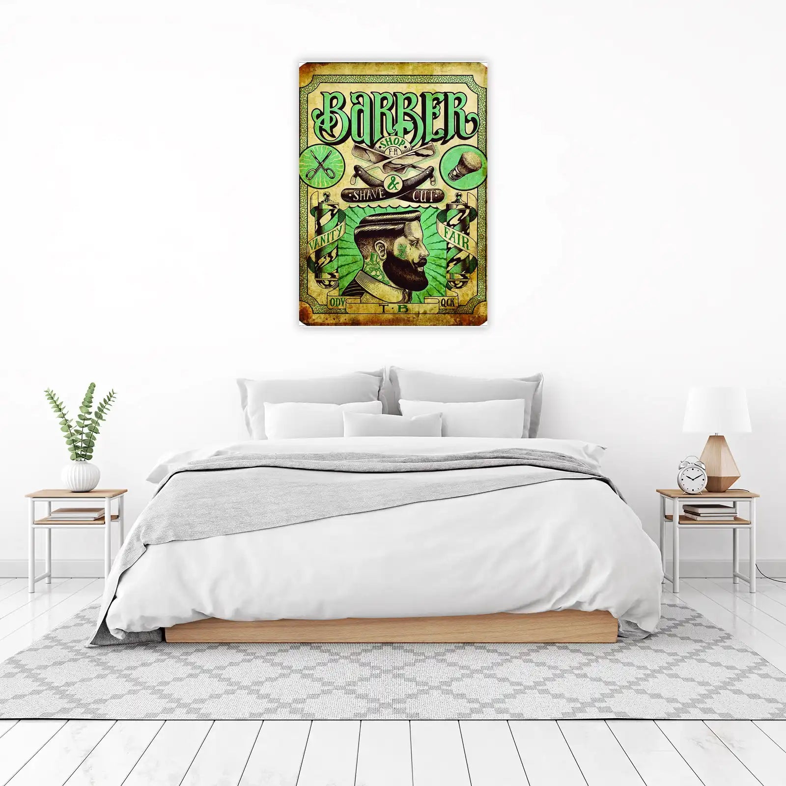 Vintage Barber Shop Art Wall Art