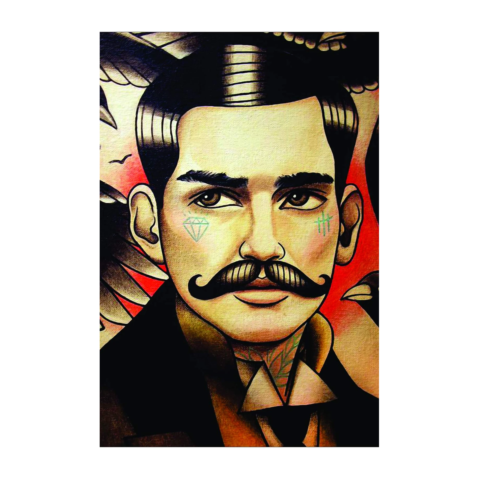 Old School Gentleman Portrait Wall Art