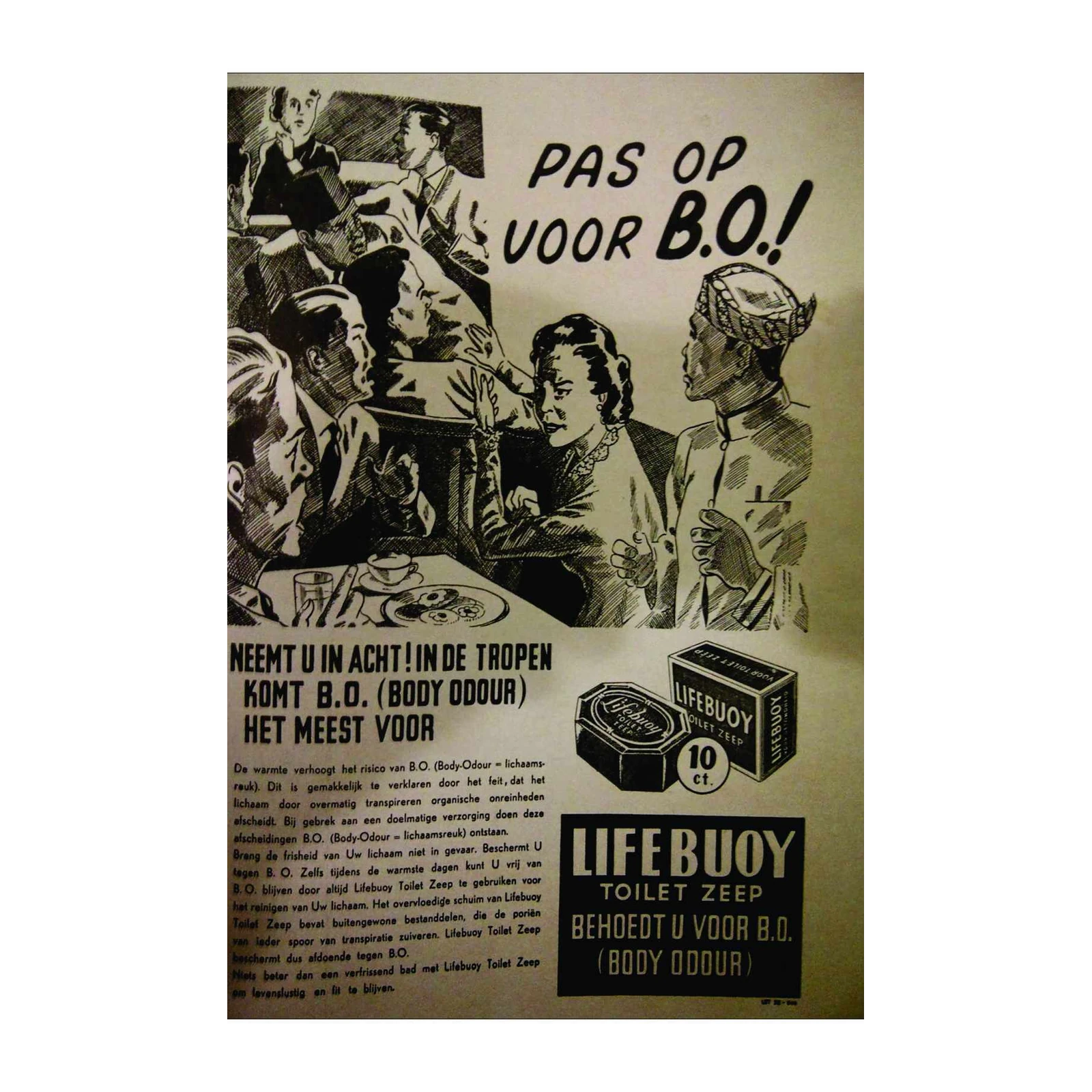Vintage Lifebuoy BO Prevent Vintage Wall Art