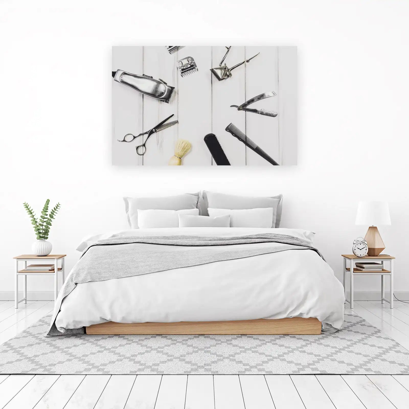 Vintage Barber Tools Wall Art Wall Art