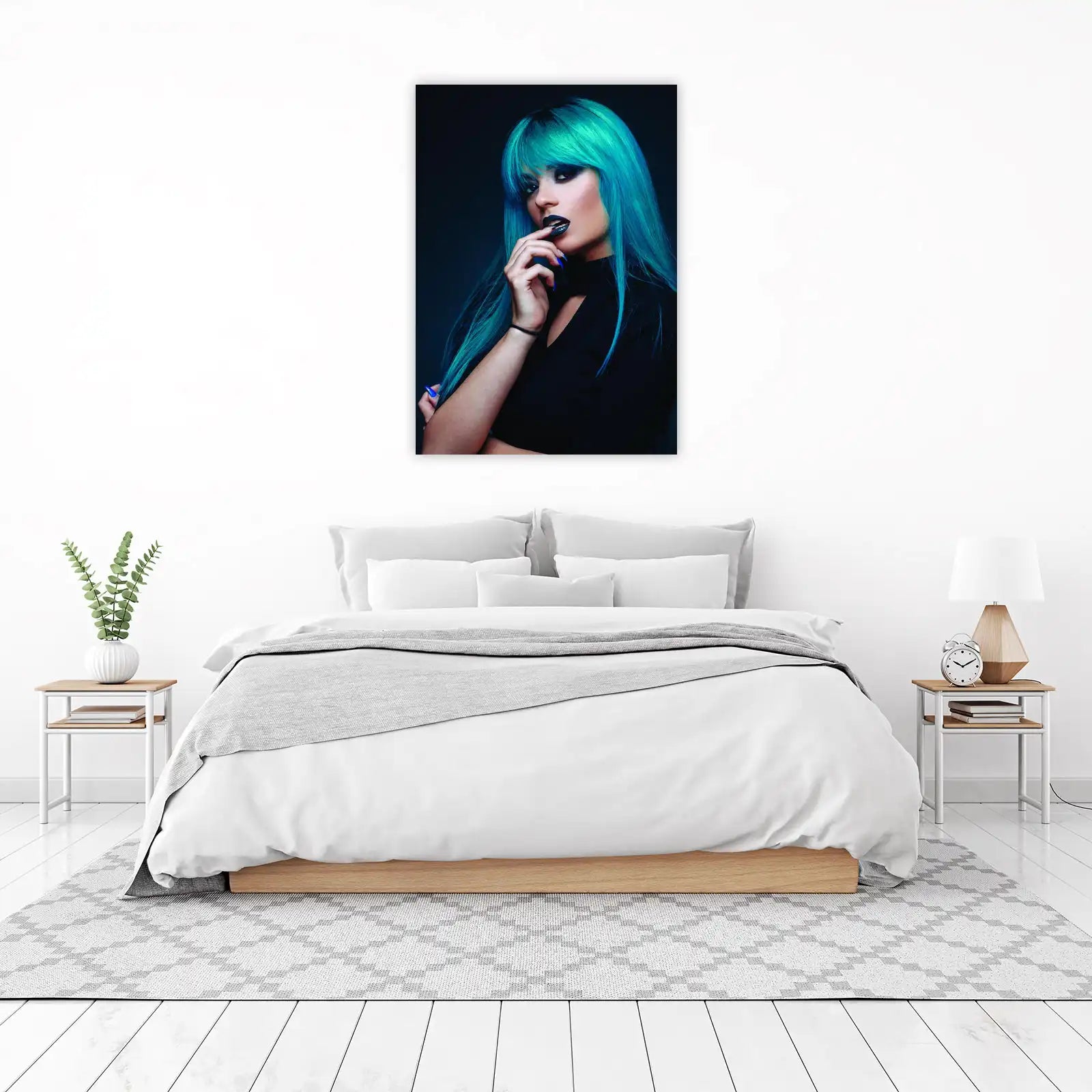 Aqua Siren Bold Portrait Wall Art