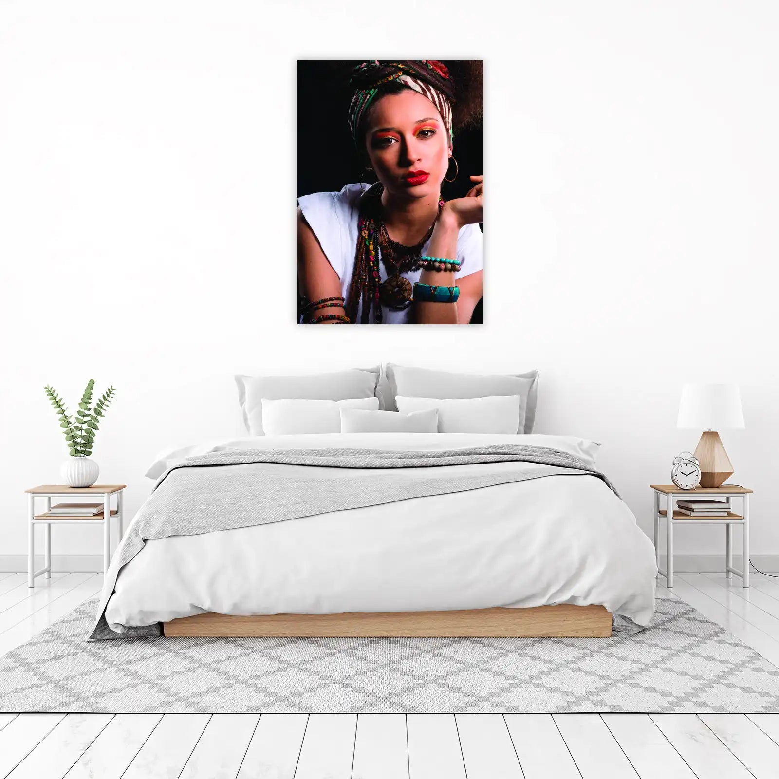 Vibrant Boho Portrait Wall Art