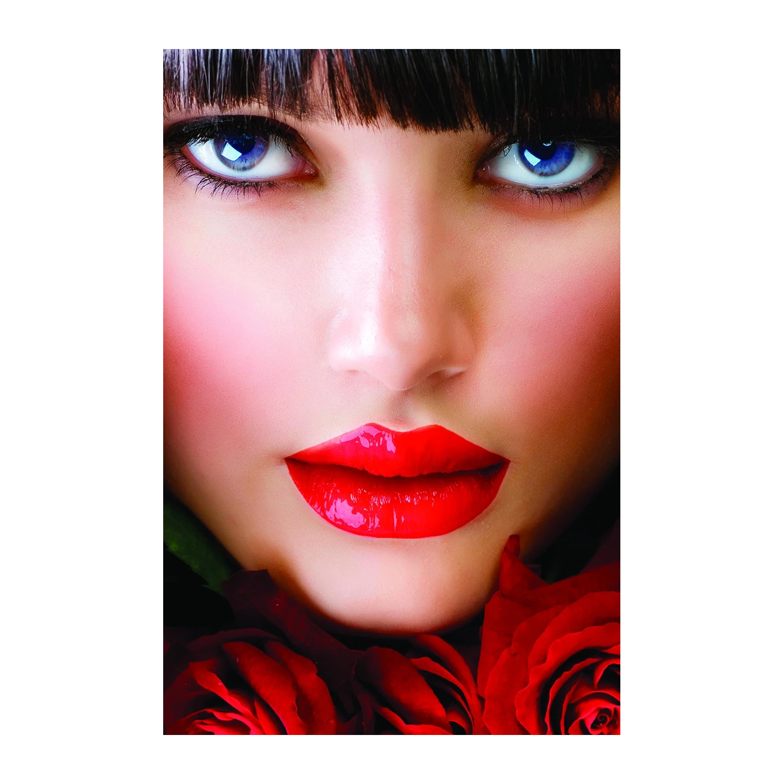Enchanting Eyes & Red Lips Wall Art