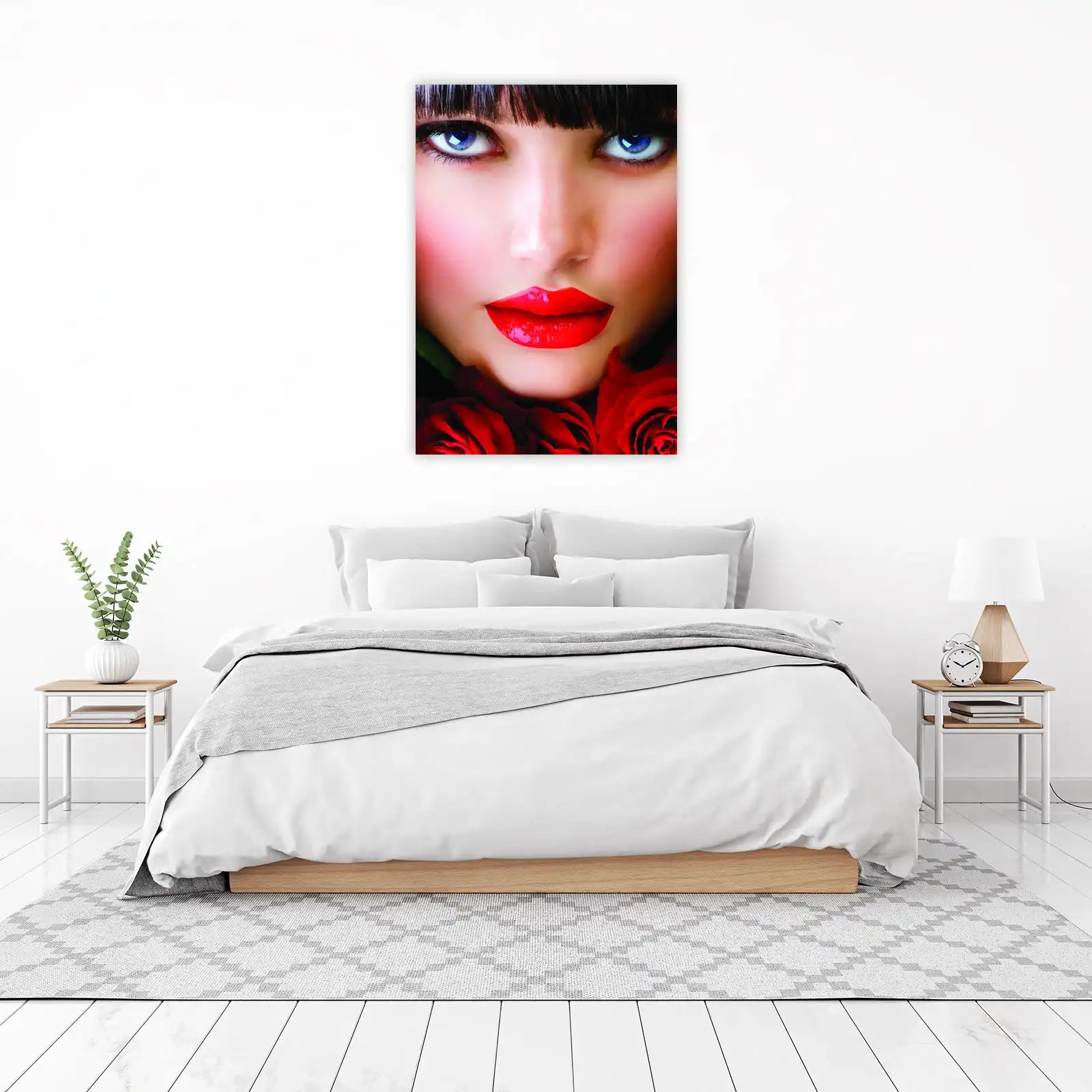 Enchanting Eyes & Red Lips Wall Art