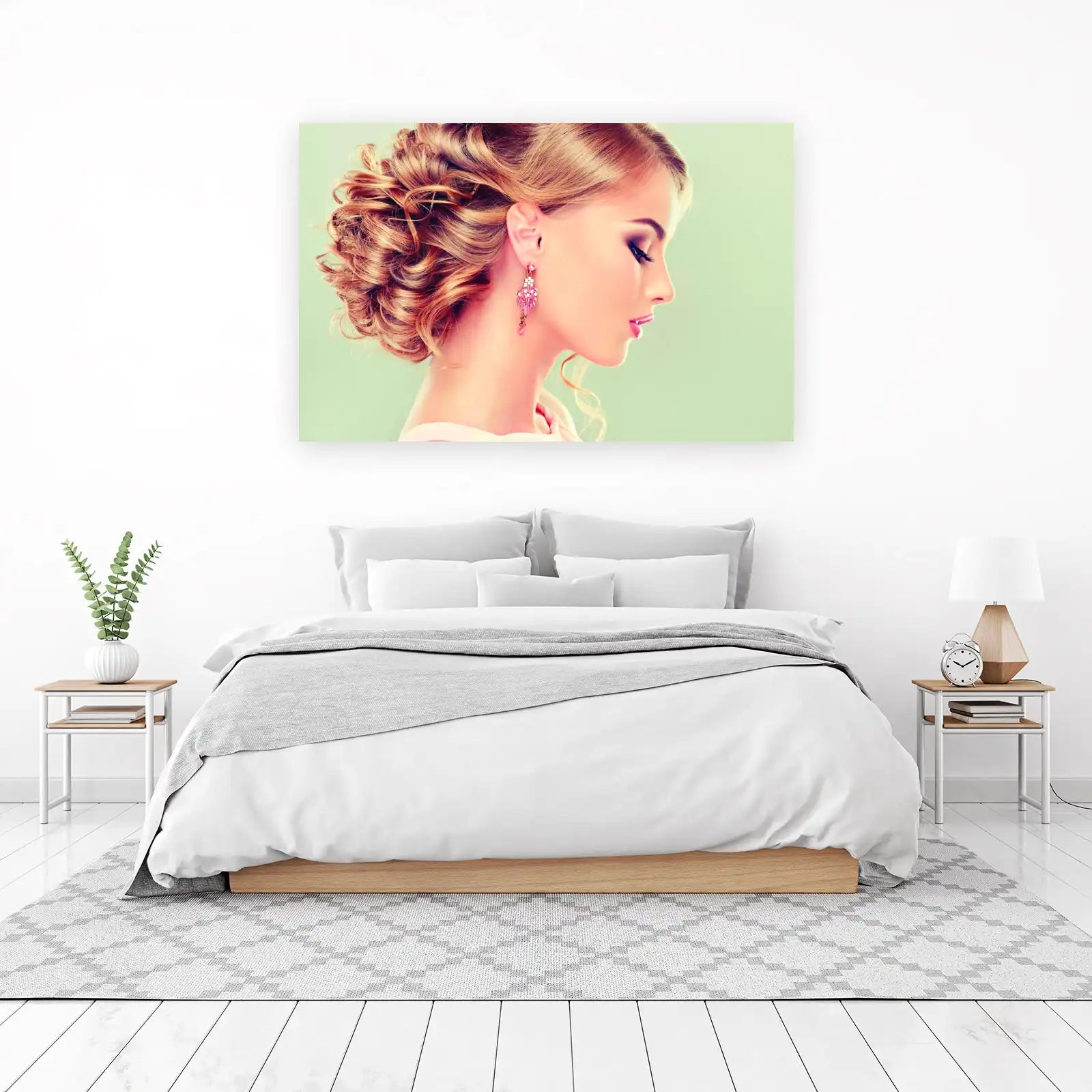 Elegant Woman Portrait Wall Art - Glamour & Beauty Decor