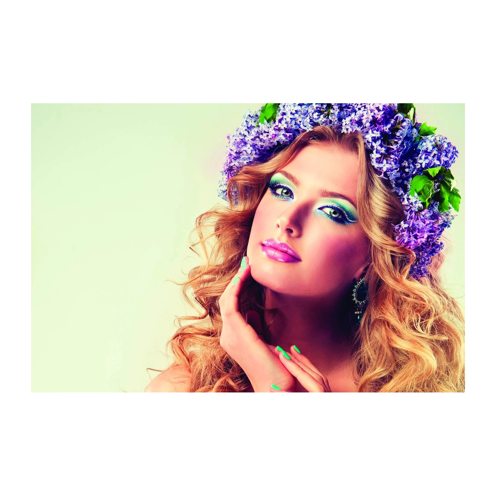 Enchanting Floral Beauty Portrait Wall Art