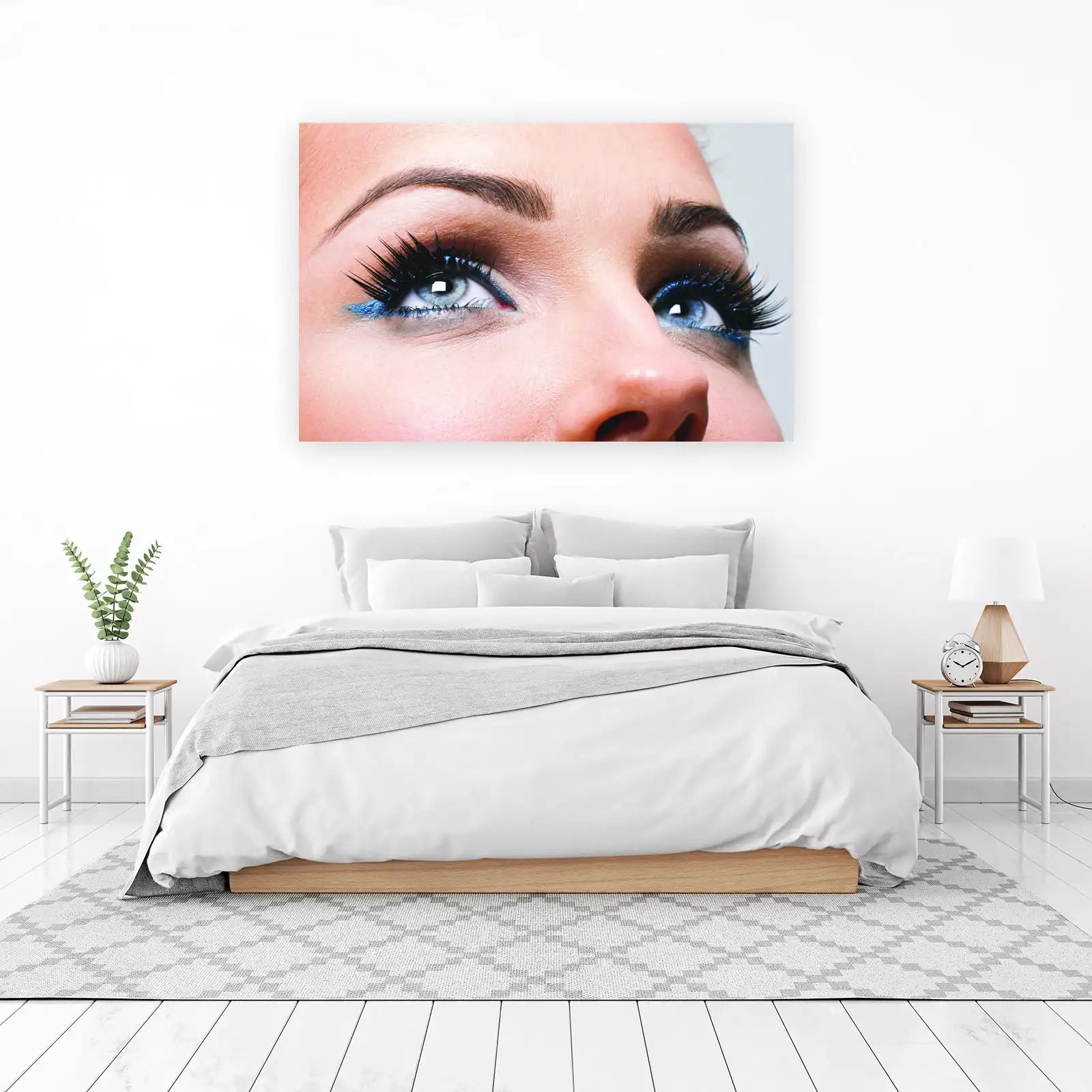 Enchanting Blue Eye & Lash Wall Art