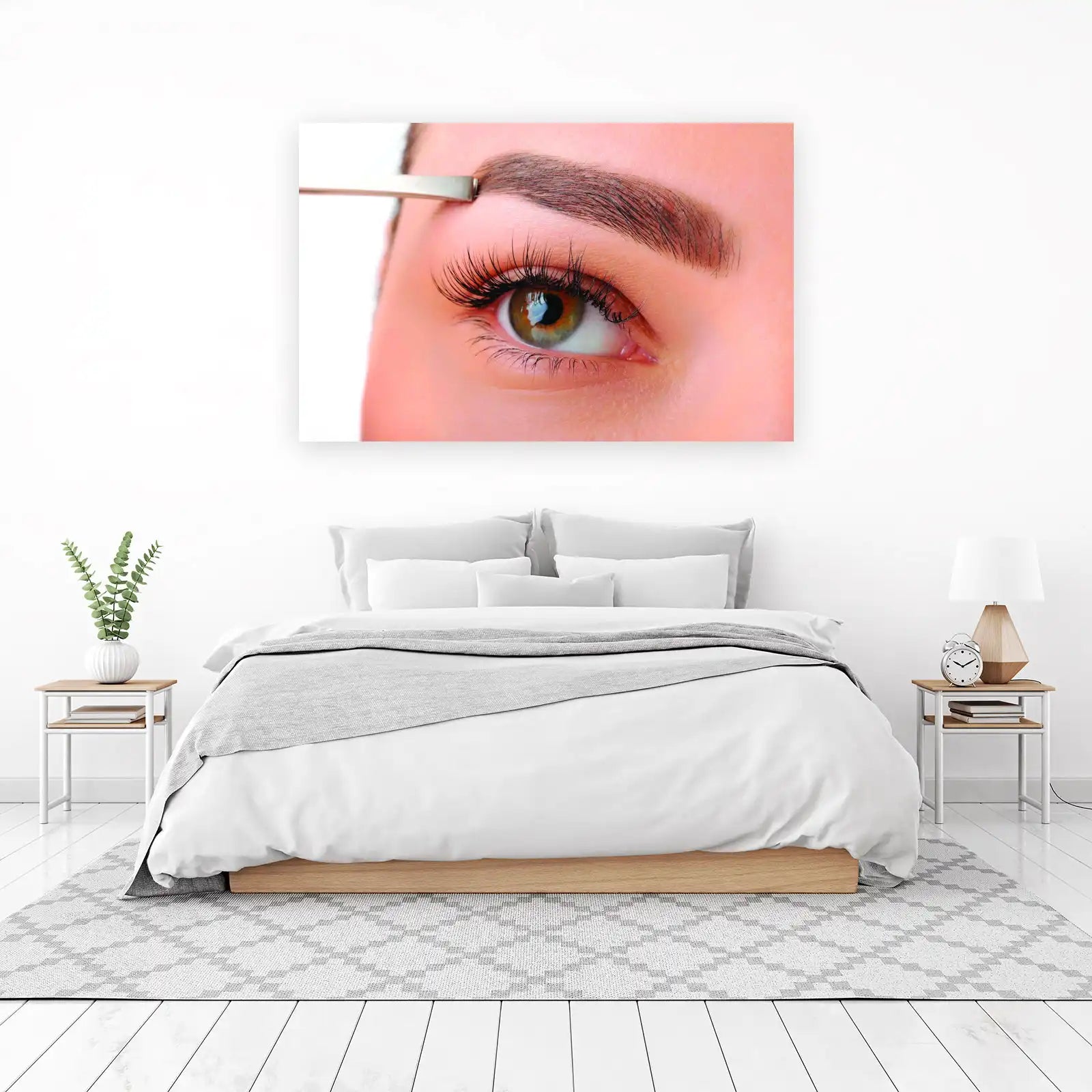 Close-Up Eye & Brow Tweezing Wall Art
