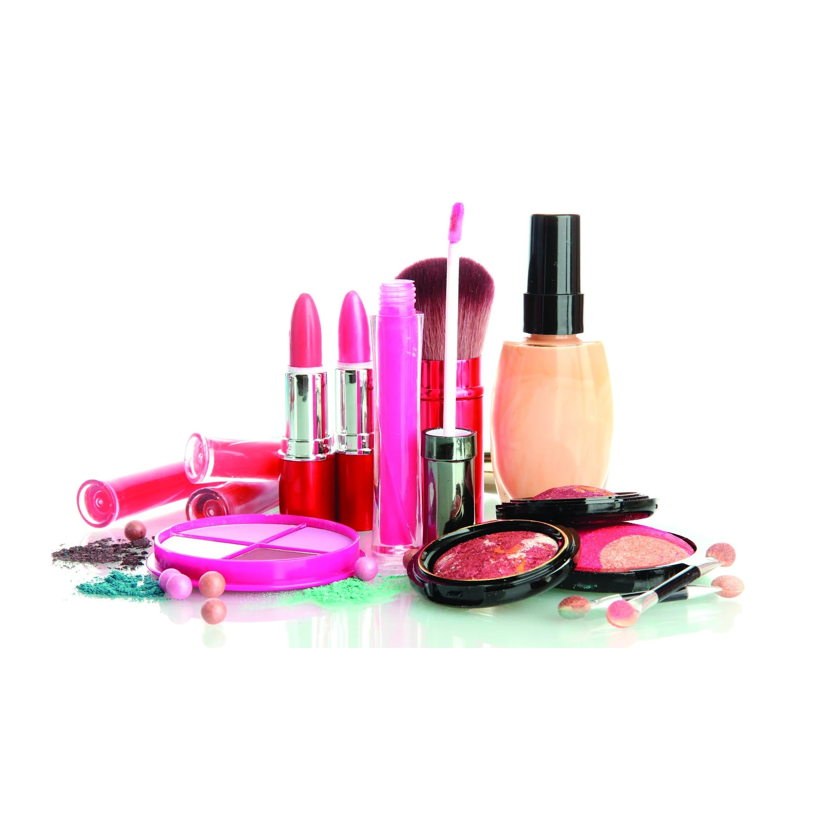 Vibrant Makeup Collection Wall Art