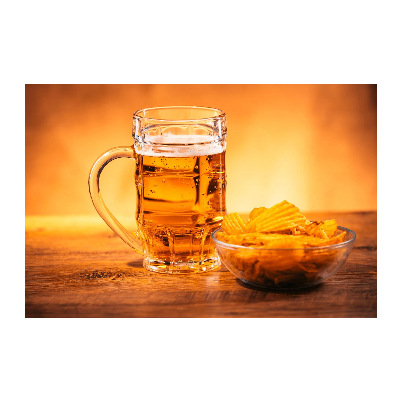 Cold Beer & Crispy Chips Wall Art