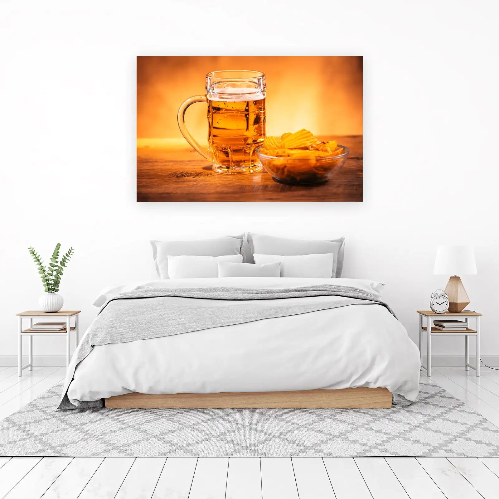 Cold Beer & Crispy Chips Wall Art
