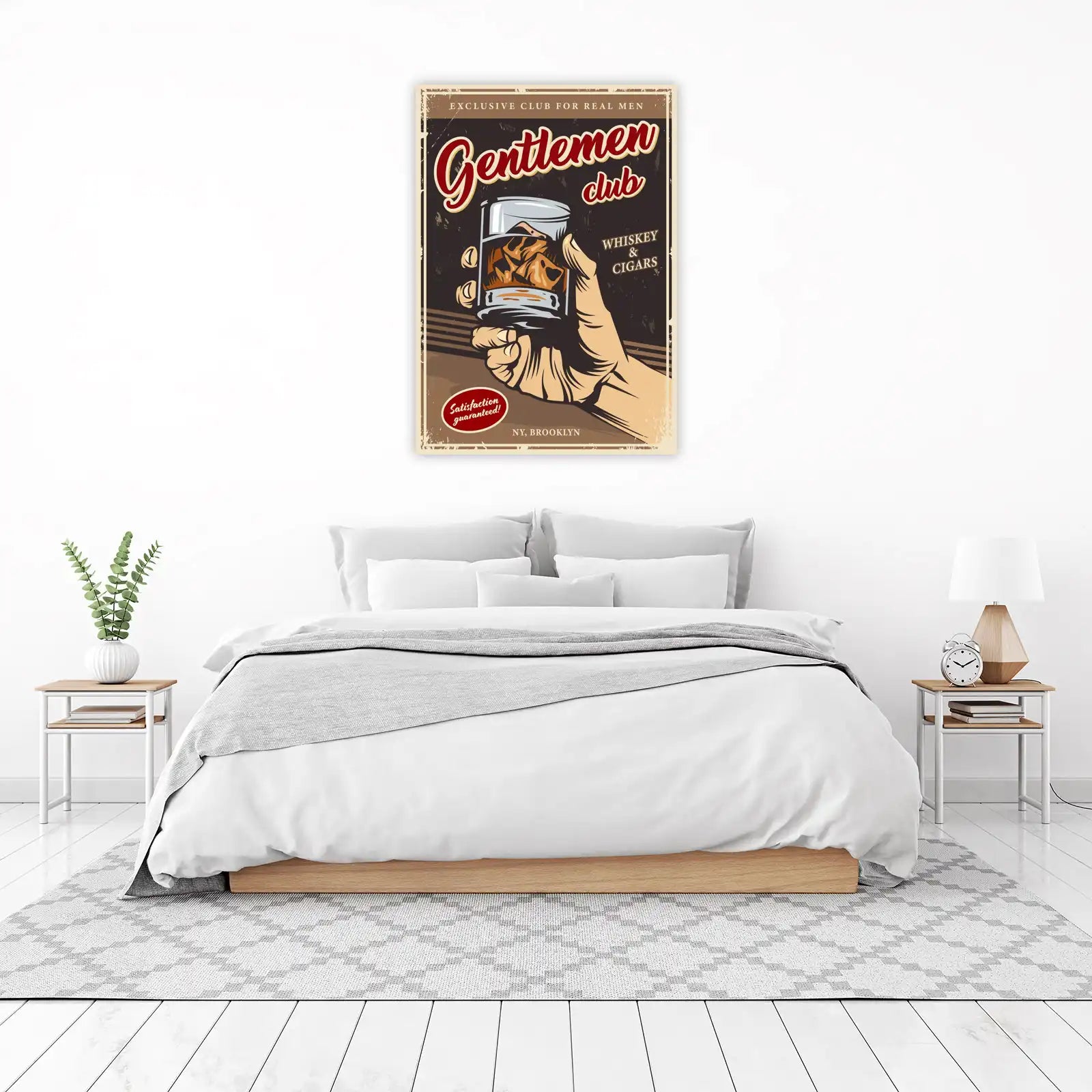 Vintage Gentlemen's Club Whiskey & Cigars Wall Art