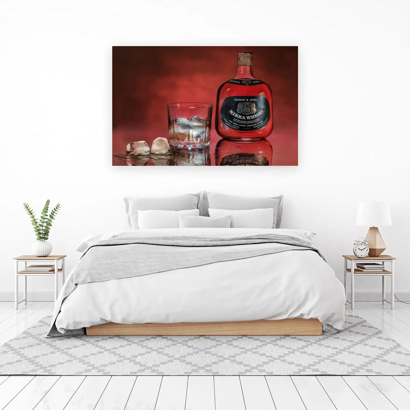 Nikka Gold & Gold Whiskey Still Life Wall Art