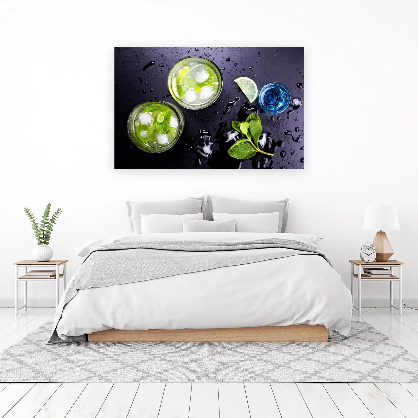 Refreshing Mint & Lime Drinks Wall Art