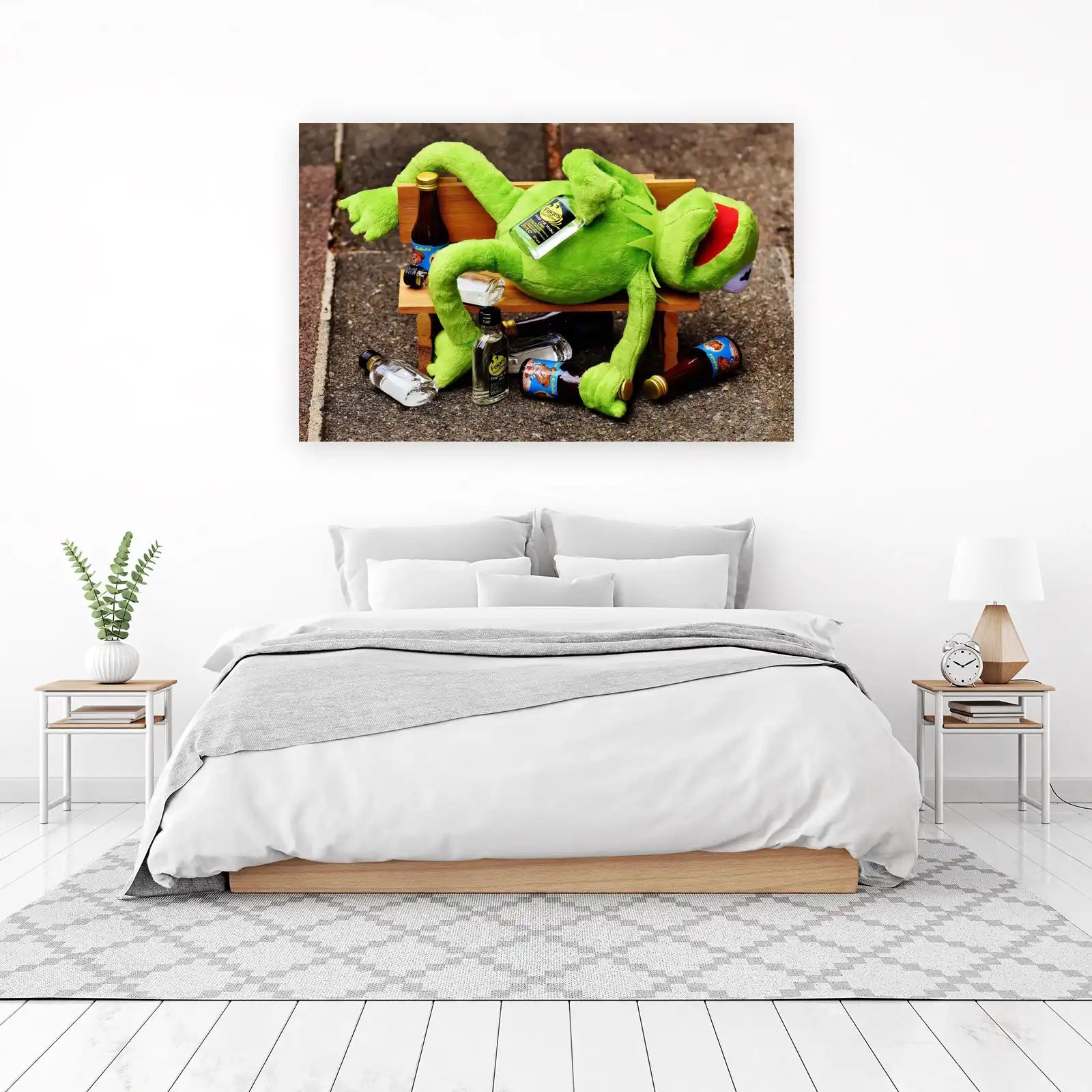 Funny Kermit After Party Wall Art