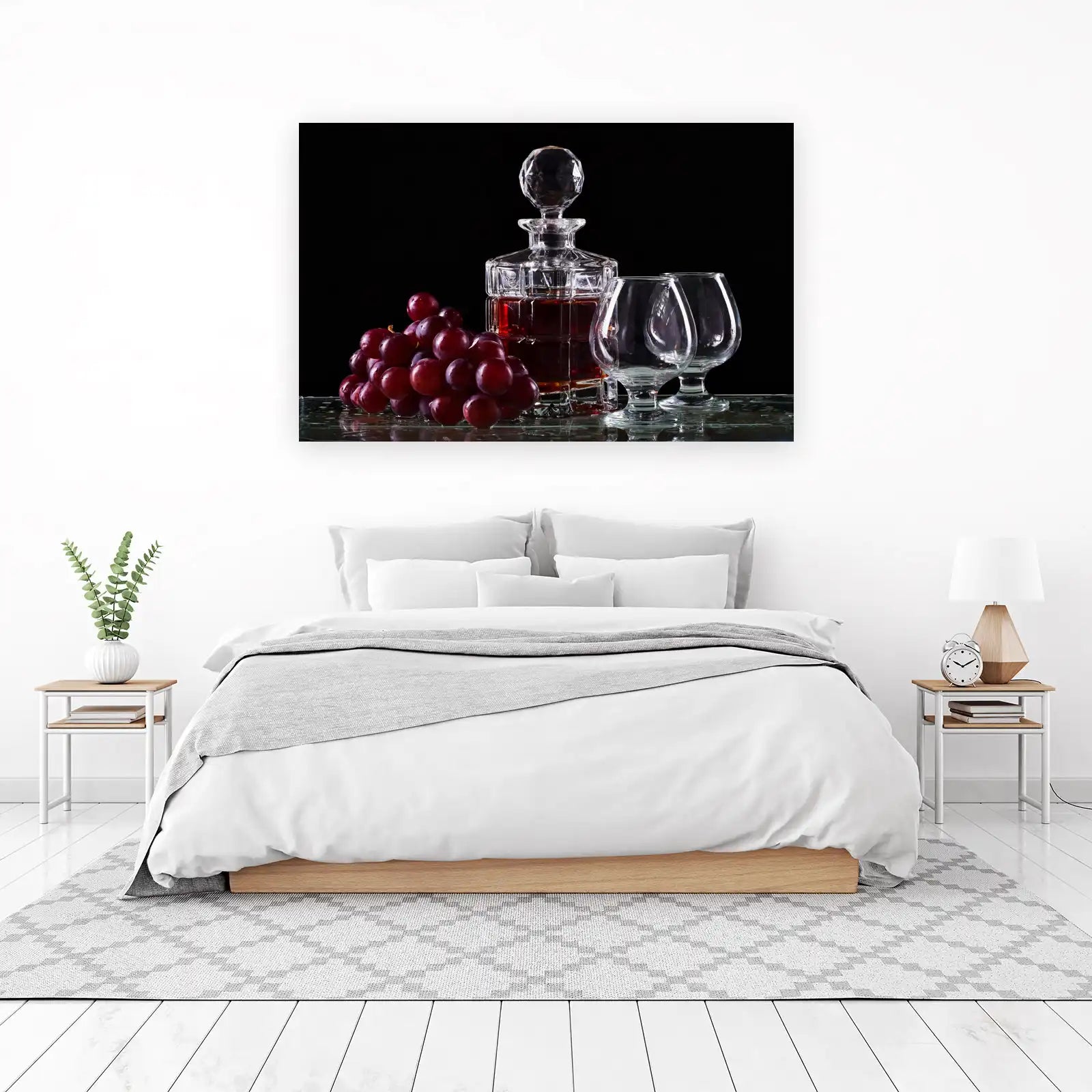 Elegant Brandy & Grapes Wall Art