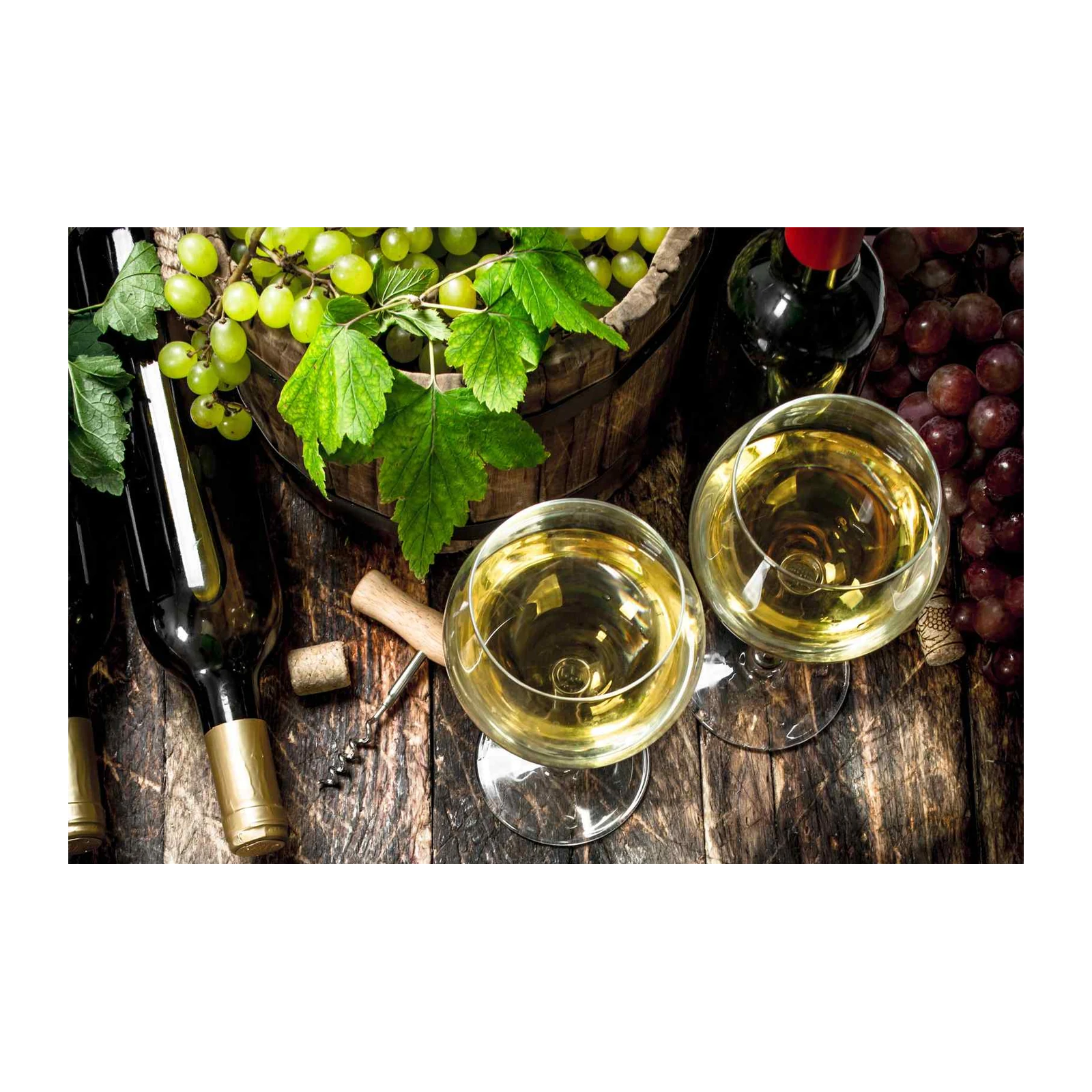 Elegant Wine & Grapes Wall Art