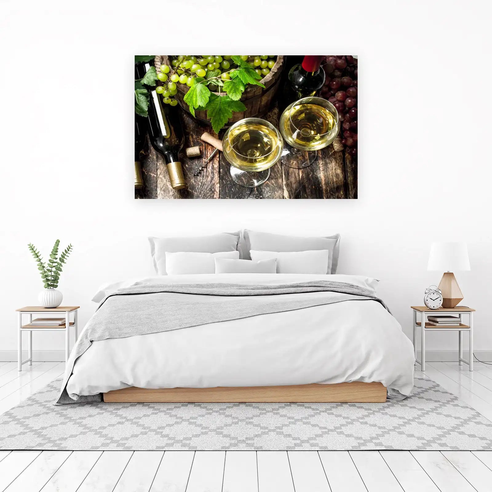 Elegant Wine & Grapes Wall Art