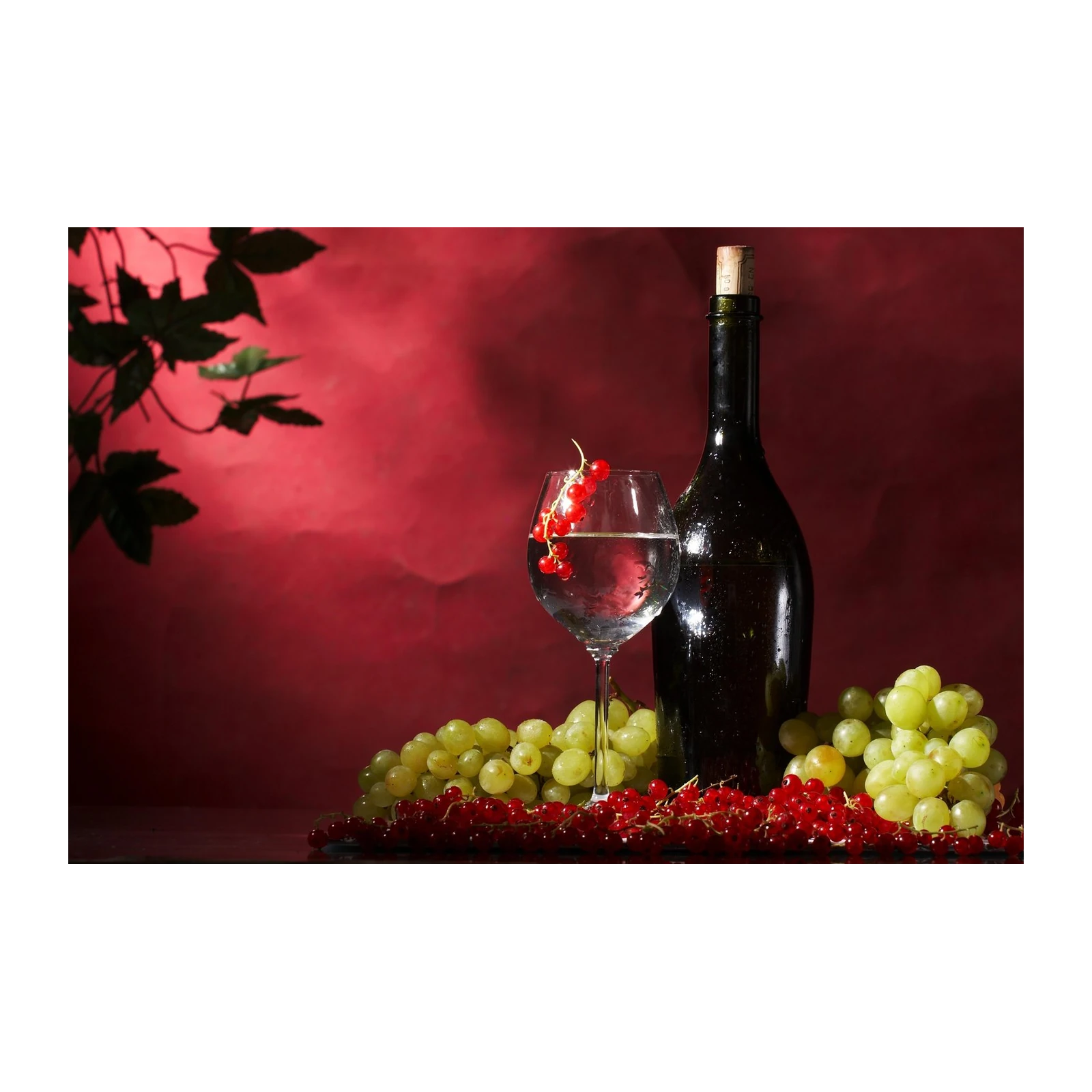 Vibrant Grapes & Wine Still Life Wall Art