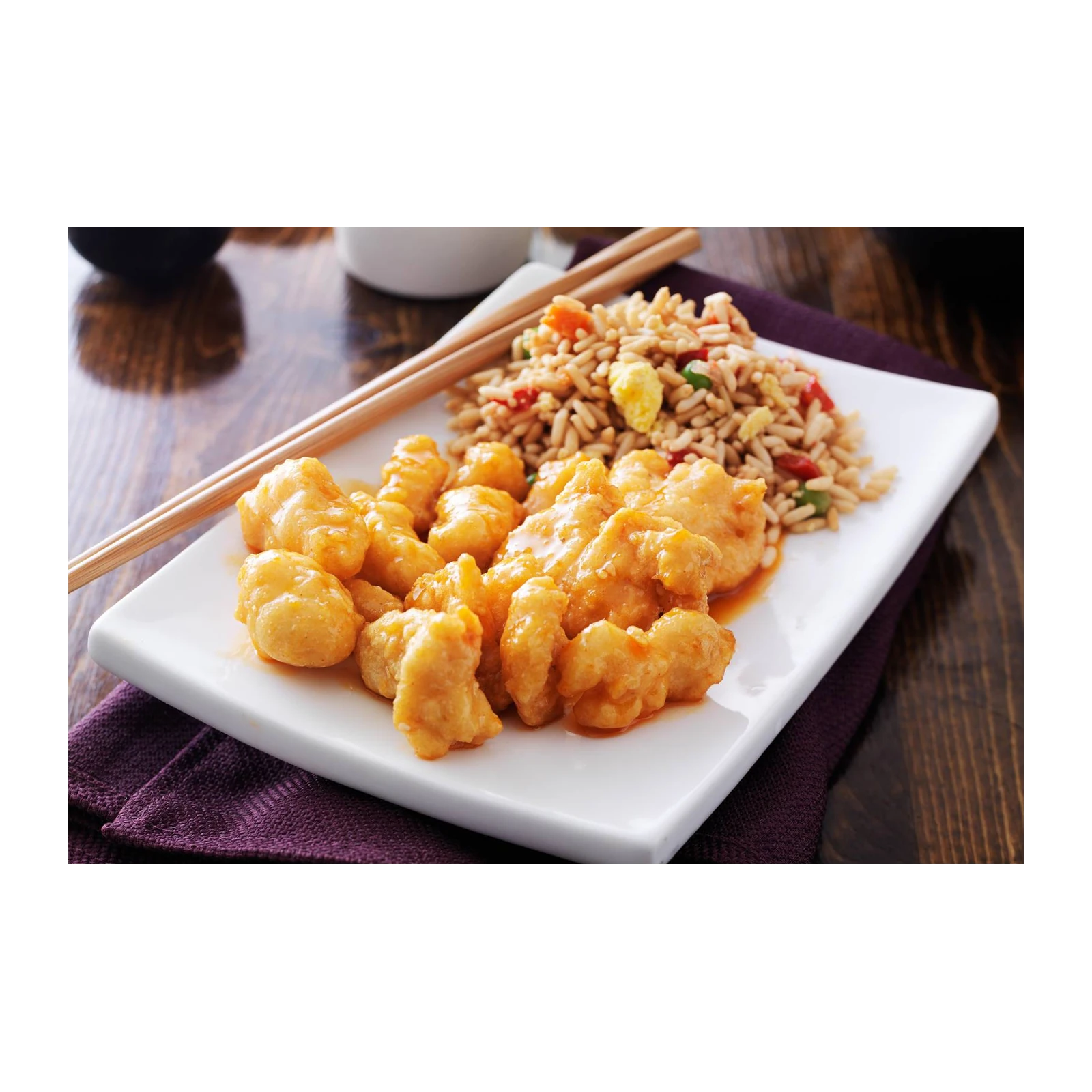Delicious Orange Chicken & Fried Rice Wall Art